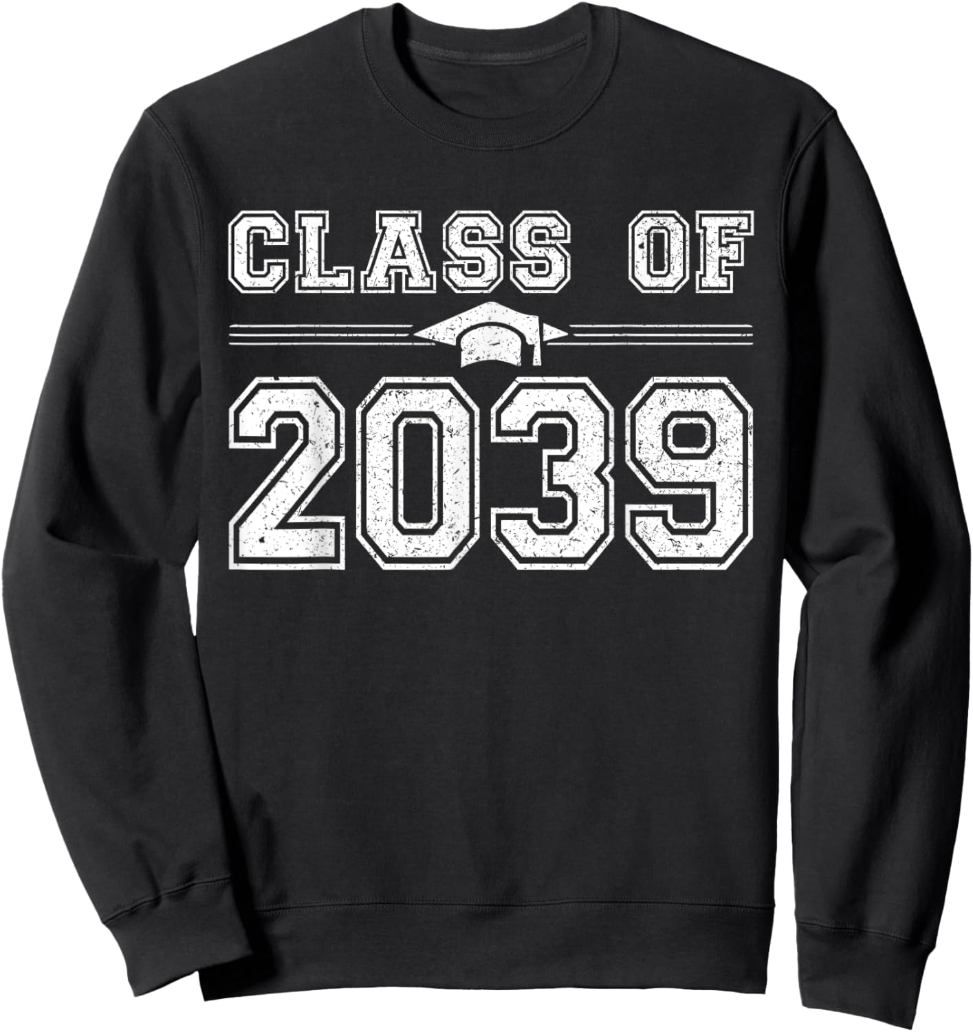 Class of 2039 Grow With Me Graduate 2039 First Day of School Sweatshirt - Sweatshirt | Black