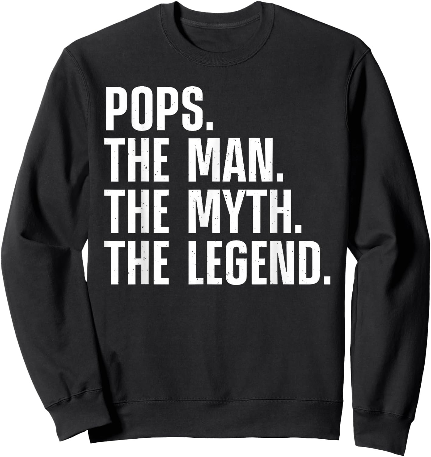 Best Pops Design For Grandpa Grandfather From Grandkids Pops Sweatshirt - Sweatshirt | Black