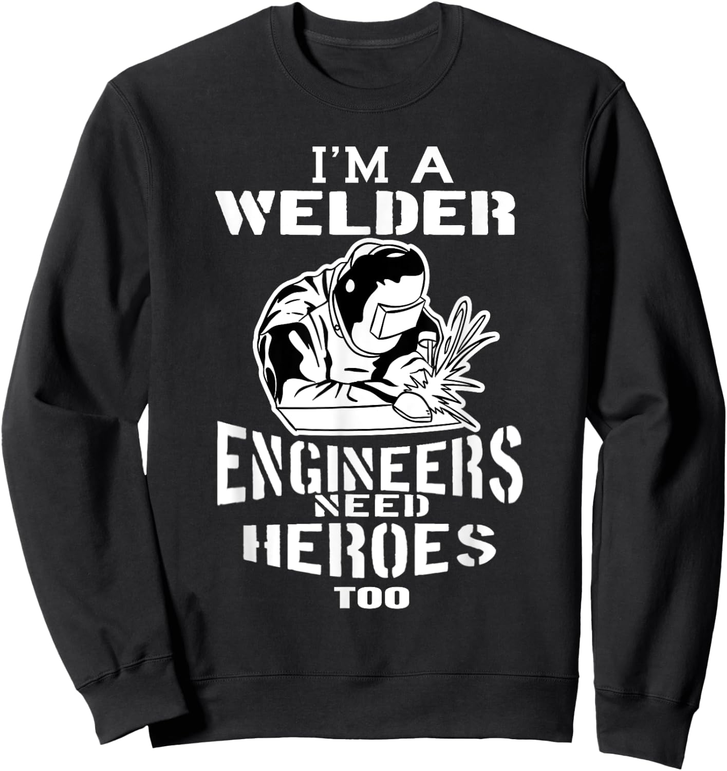 Electro Welding Shirt | Funny MIG Welder Sweatshirt - Sweatshirt | Black