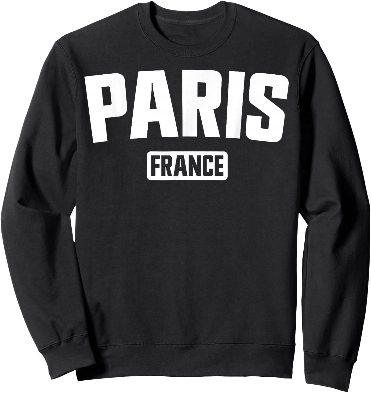 Paris Frankreich Familienurlaub Sommerausflug Souvenir Grafik Sweatshirt - Sweatshirt | Black