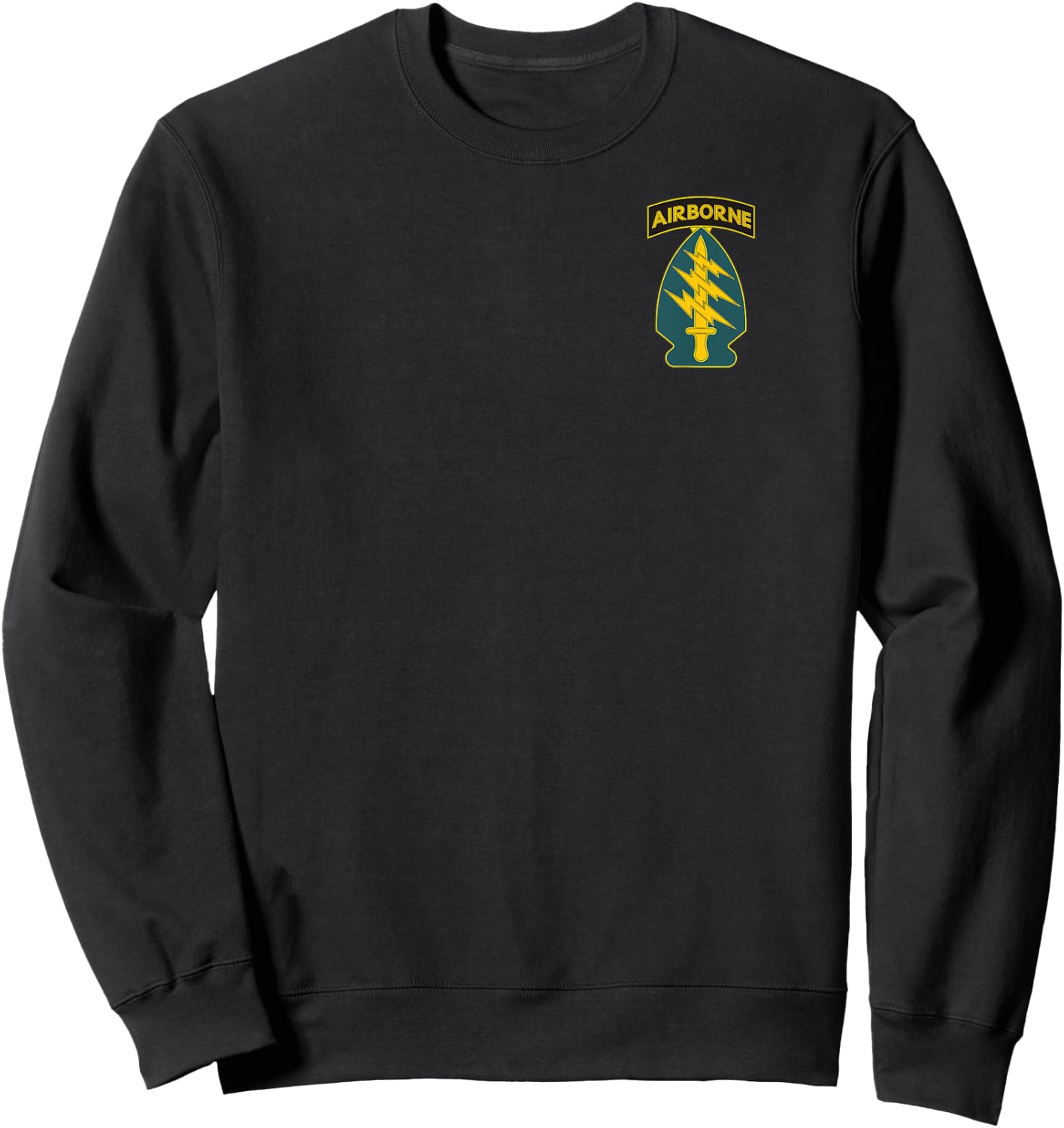 1st Special Forces US Army Green Beret Airborne SF Veteran Sweatshirt - Sweatshirt | Black