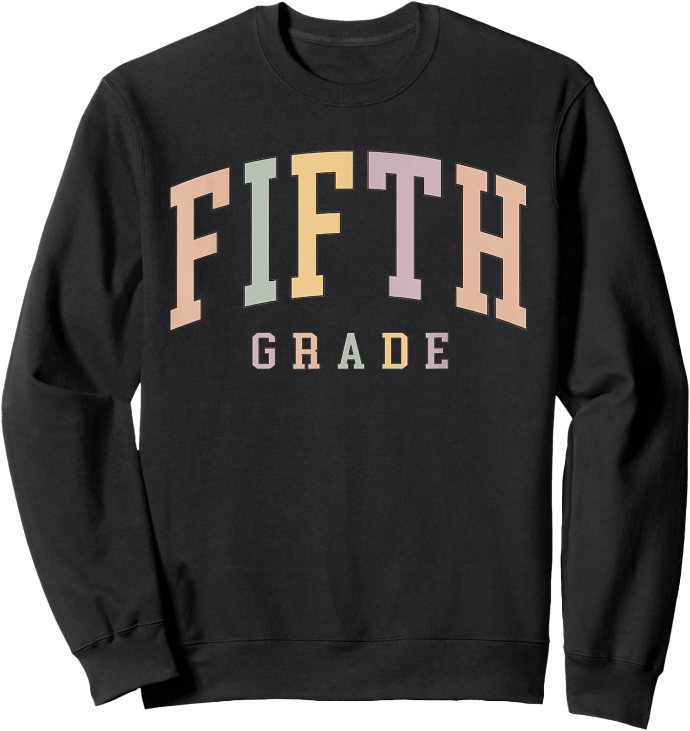 Vintage Fifth Grade Teacher Back To School Students Women Sweatshirt - Sweatshirt | Black