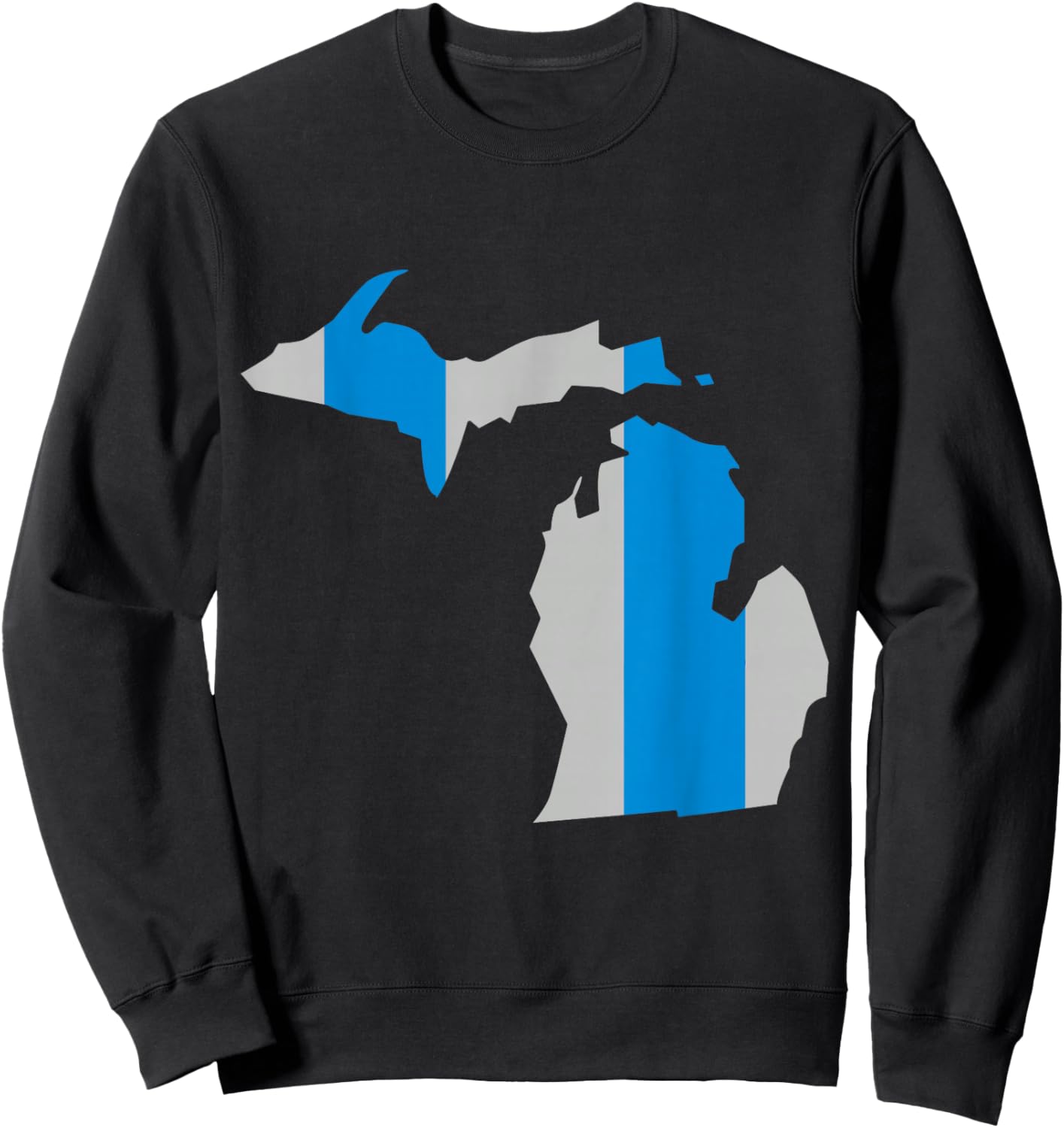 Honolulu Blue and Sliver Stripe Sweatshirt - Sweatshirt | Black