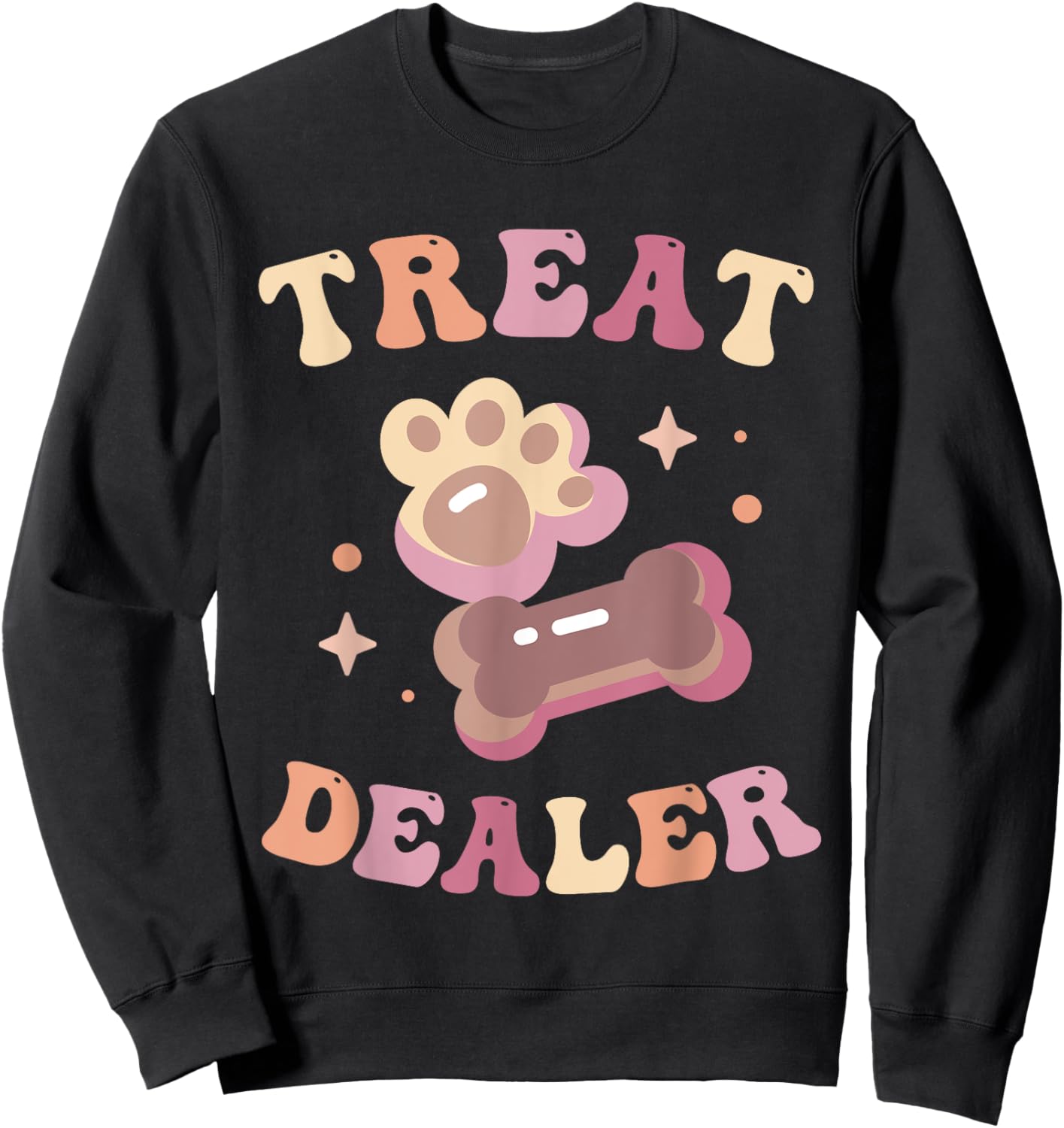 Dog Treat Dealer Funny Dog Training Dog Sitter Boys Girls Sweatshirt - Sweatshirt | Black