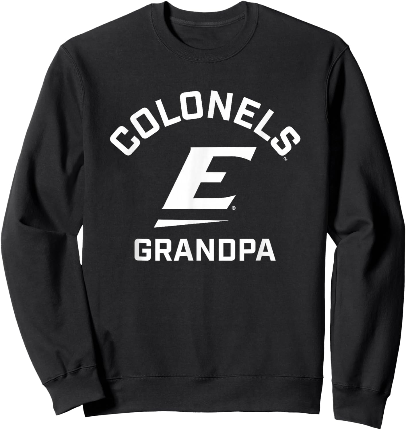 Eastern Kentucky University EKU Colonels Arched Grandpa Sweatshirt - Sweatshirt | Black