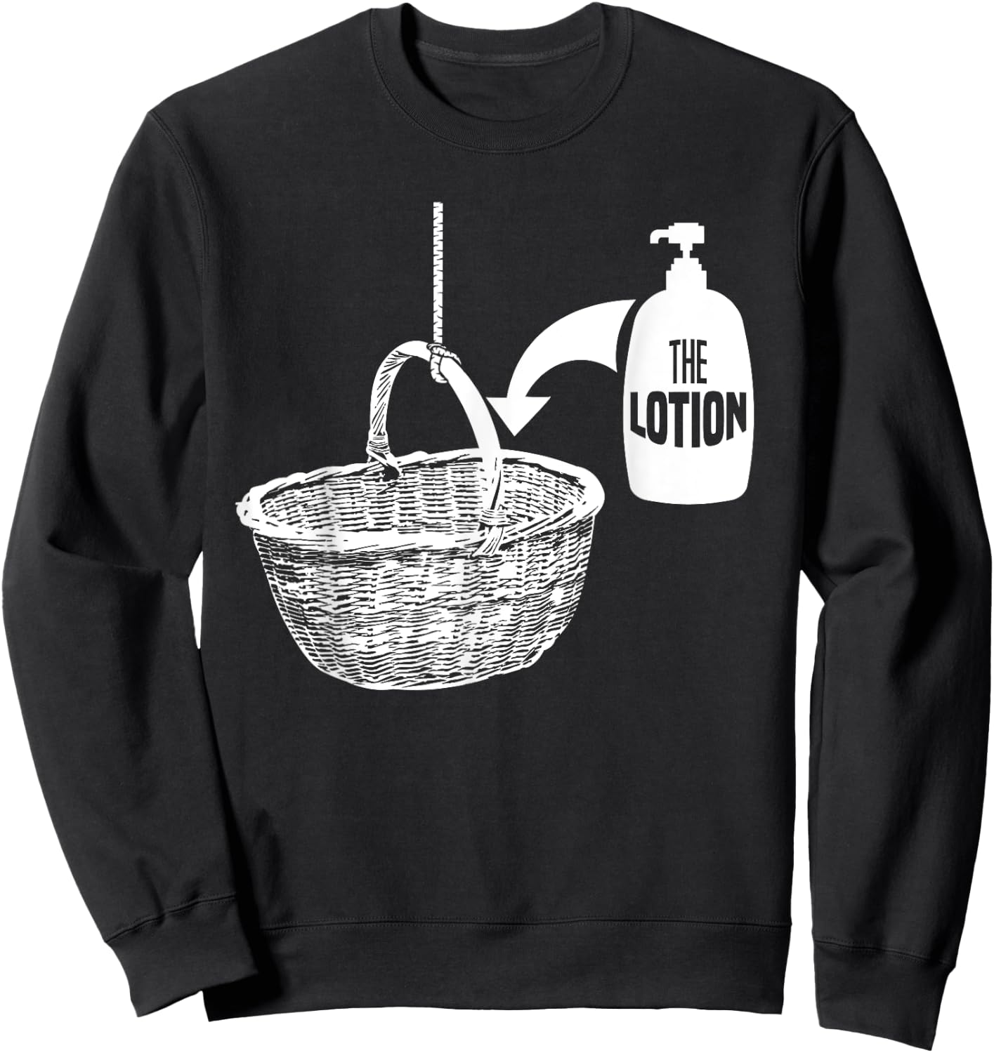 Put The Lotion in The Basket Creepy Halloween Torture Sweatshirt - Sweatshirt | Black