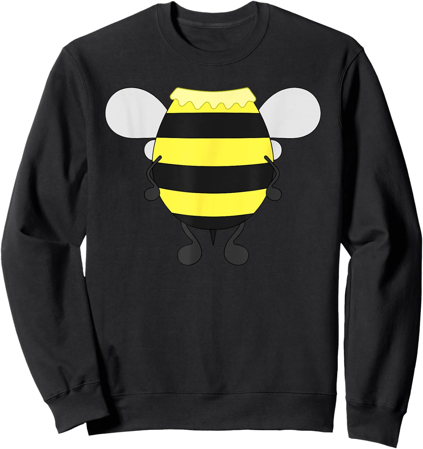 Funny Bee Costume Easy - Honeybee Halloween Cheap Gift Small Sweatshirt - Sweatshirt | Black