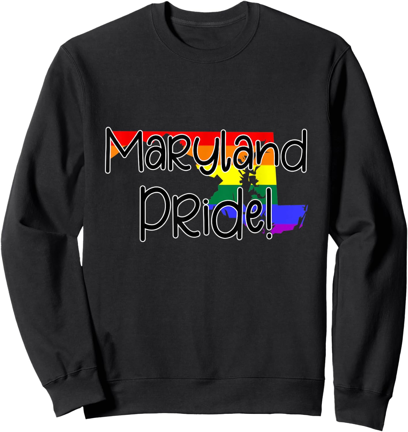 Maryland Gay Pride Sweatshirt - Sweatshirt | Black