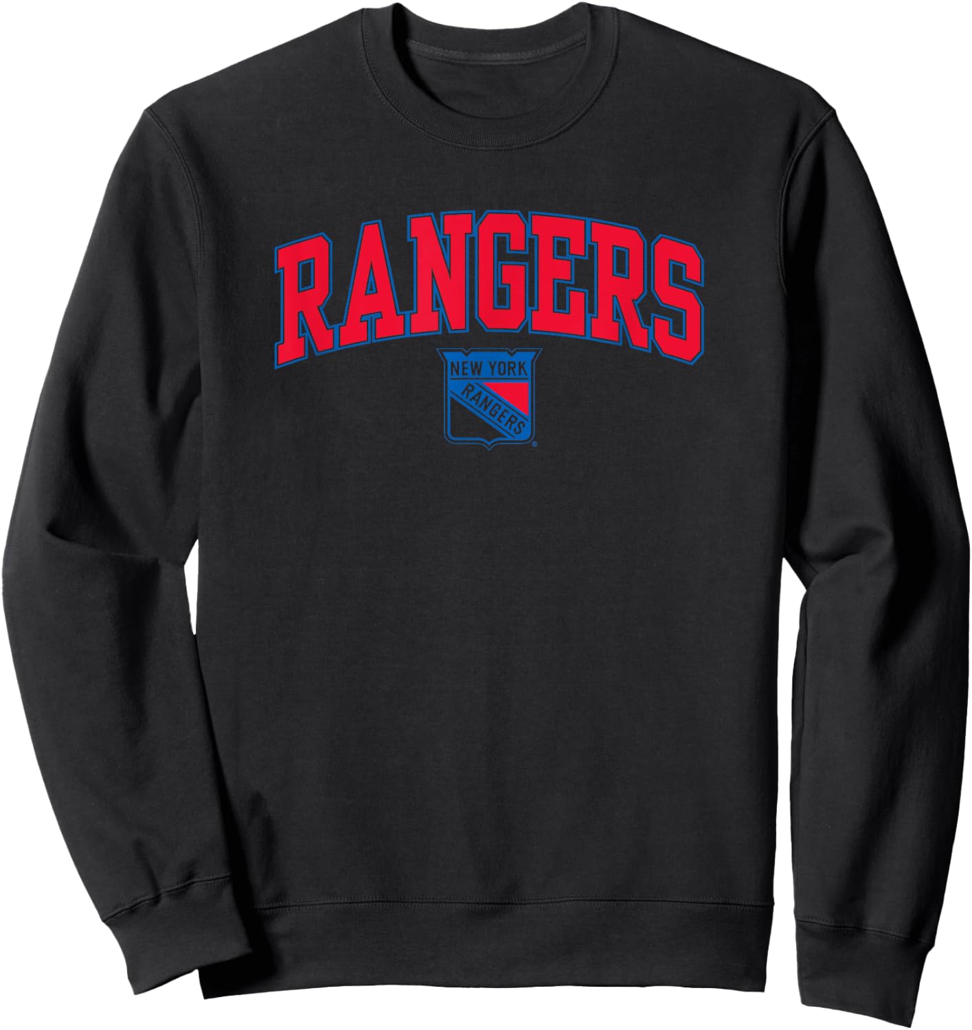 New York Rangers Arch Over White Officially Licensed Sweatshirt - Sweatshirt | Black