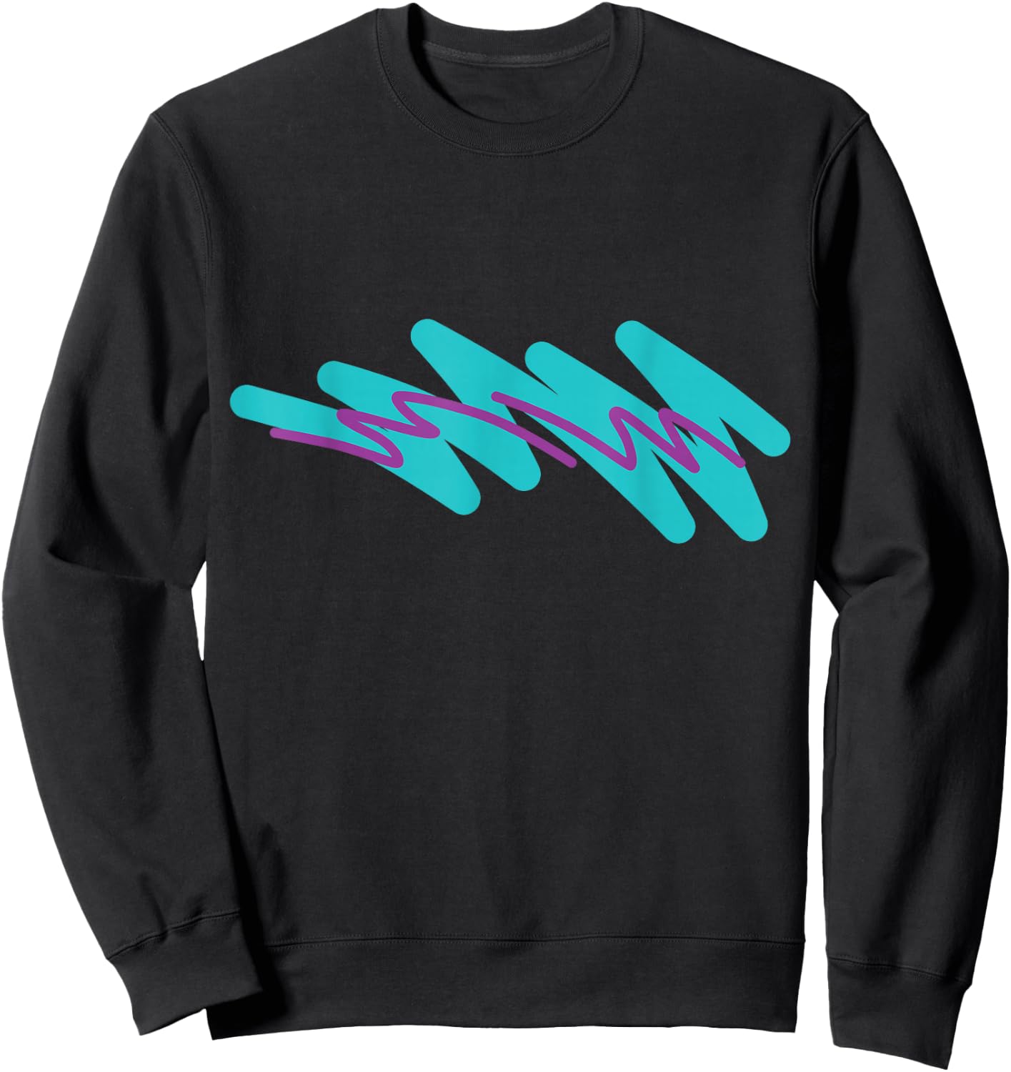 Nostalgic 90's Minimal Jazzy Paper Cup Vaporwave Sweatshirt - Sweatshirt | Black