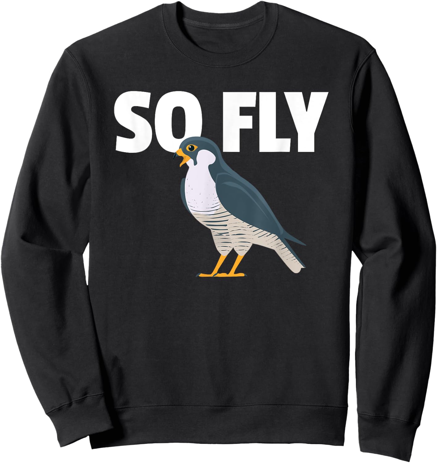 Peregrine Falcon, Bird, Birding for a Birdwatcher Sweatshirt - Sweatshirt | Black