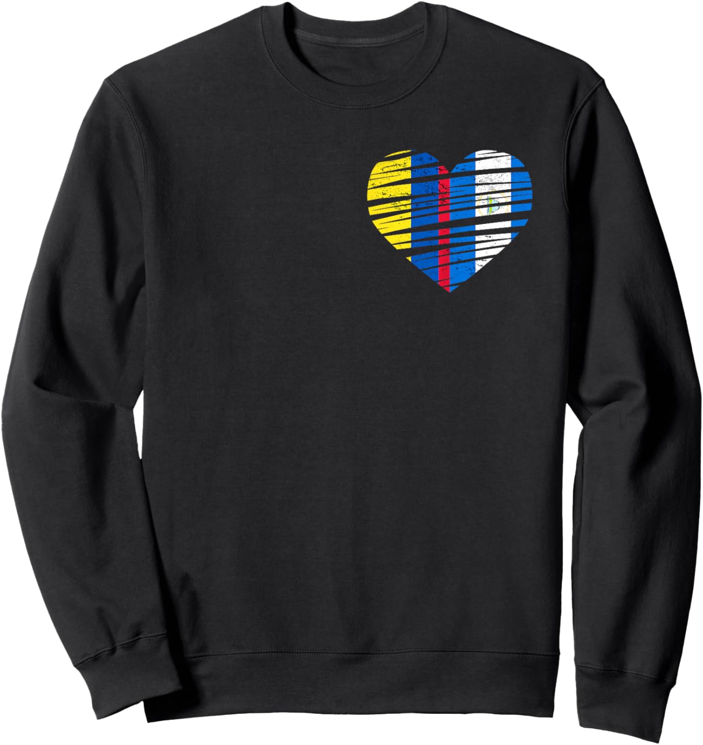 Nicaragua Flag Colombia Grown Hearts Nicaraguan Colombian Fl Sweatshirt - Sweatshirt | Black