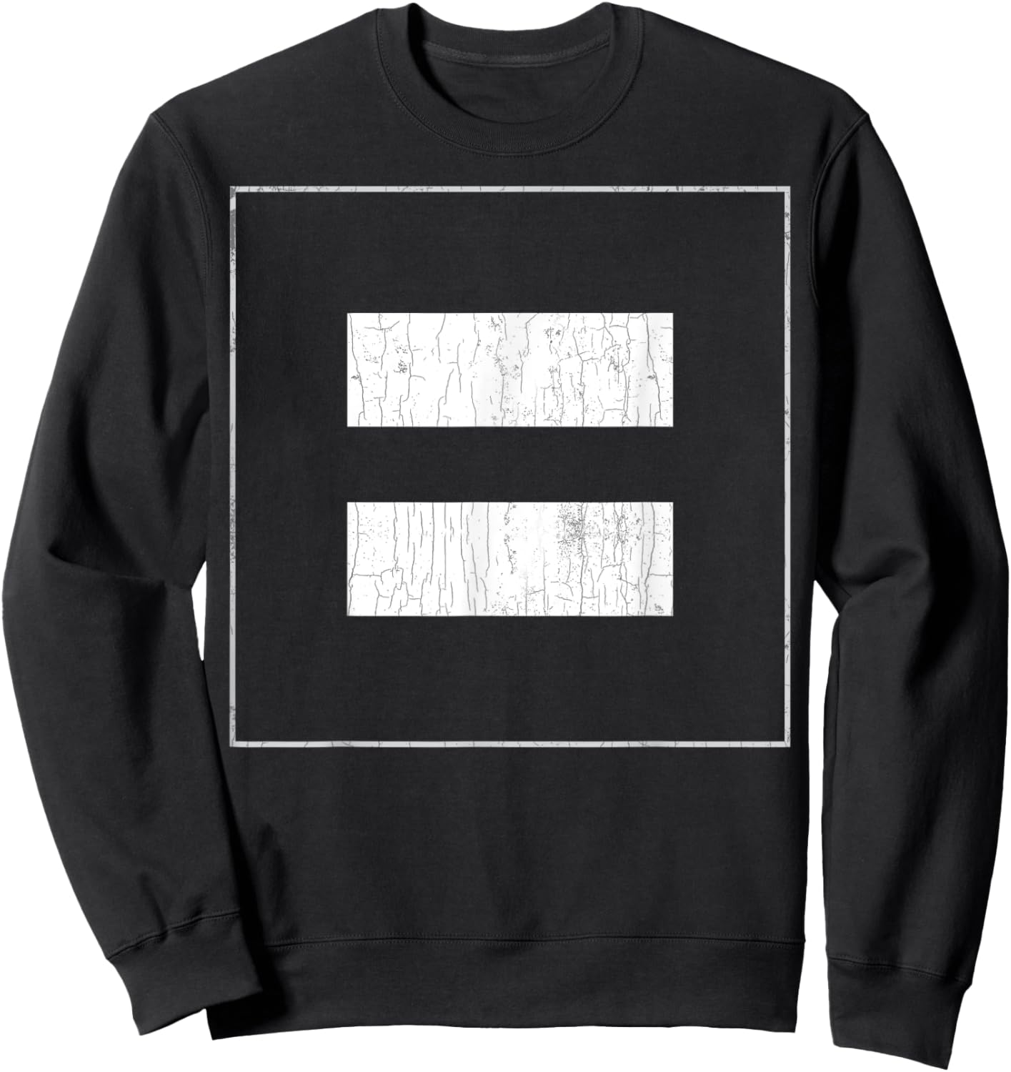 Equal Sign Human Rights Equality Graphic Sweatshirt - Sweatshirt | Black