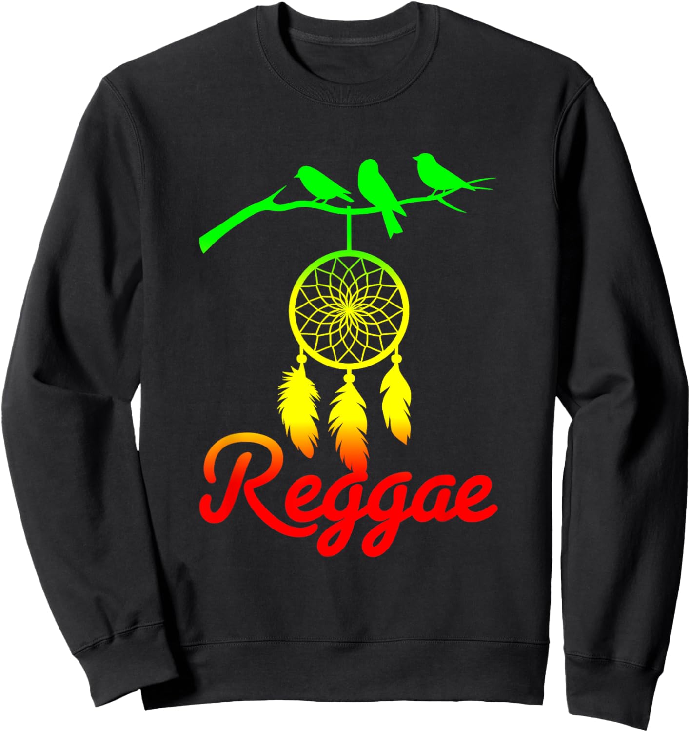 Rasta Reggae Jamaica Rastafari Roots Jamaique Dreamcatcher Sweatshirt - Sweatshirt | Black