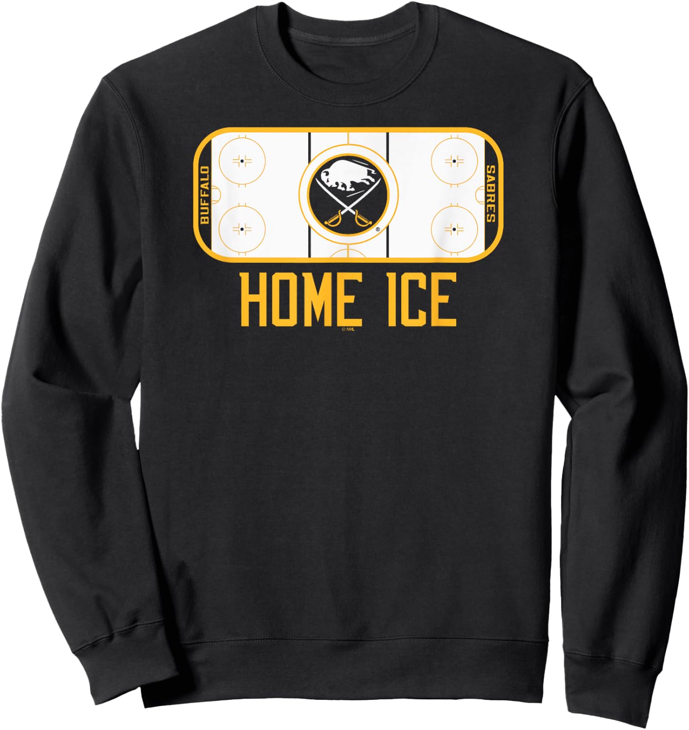 Buffalo Sabres Home Ice Blue Officially Licensed Sweatshirt - Sweatshirt | Black