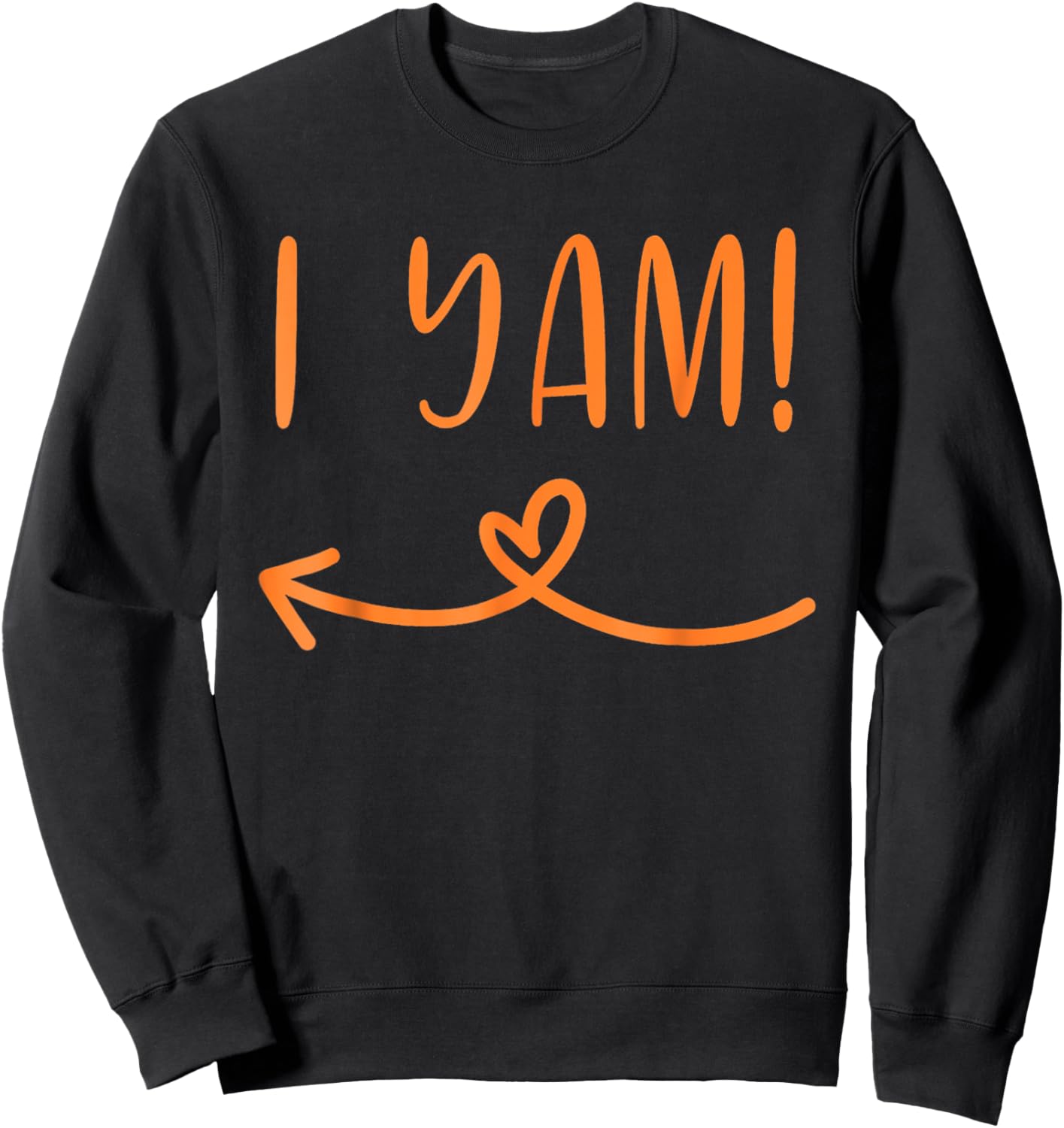 Thanksgiving Matching Couple She's My Sweet Potato I Yam Set Sweatshirt - Sweatshirt | Black