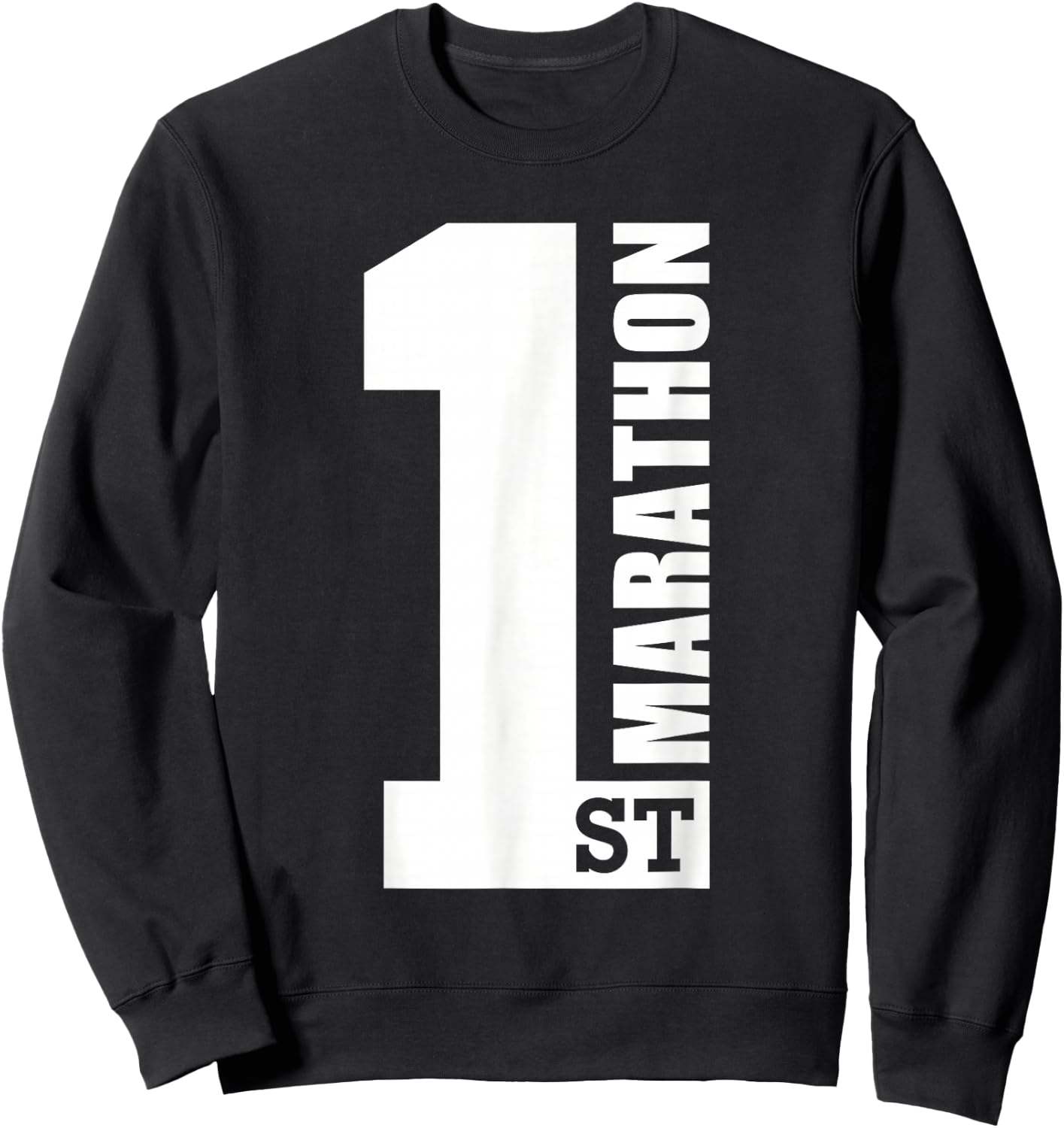 1st Marathon Sweatshirt - Sweatshirt | Black