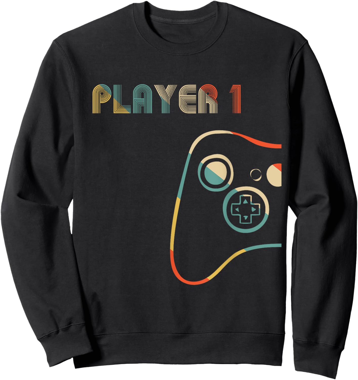 Matching Gamer Couple Player 1 Player 2 Sweatshirt - Sweatshirt | Black