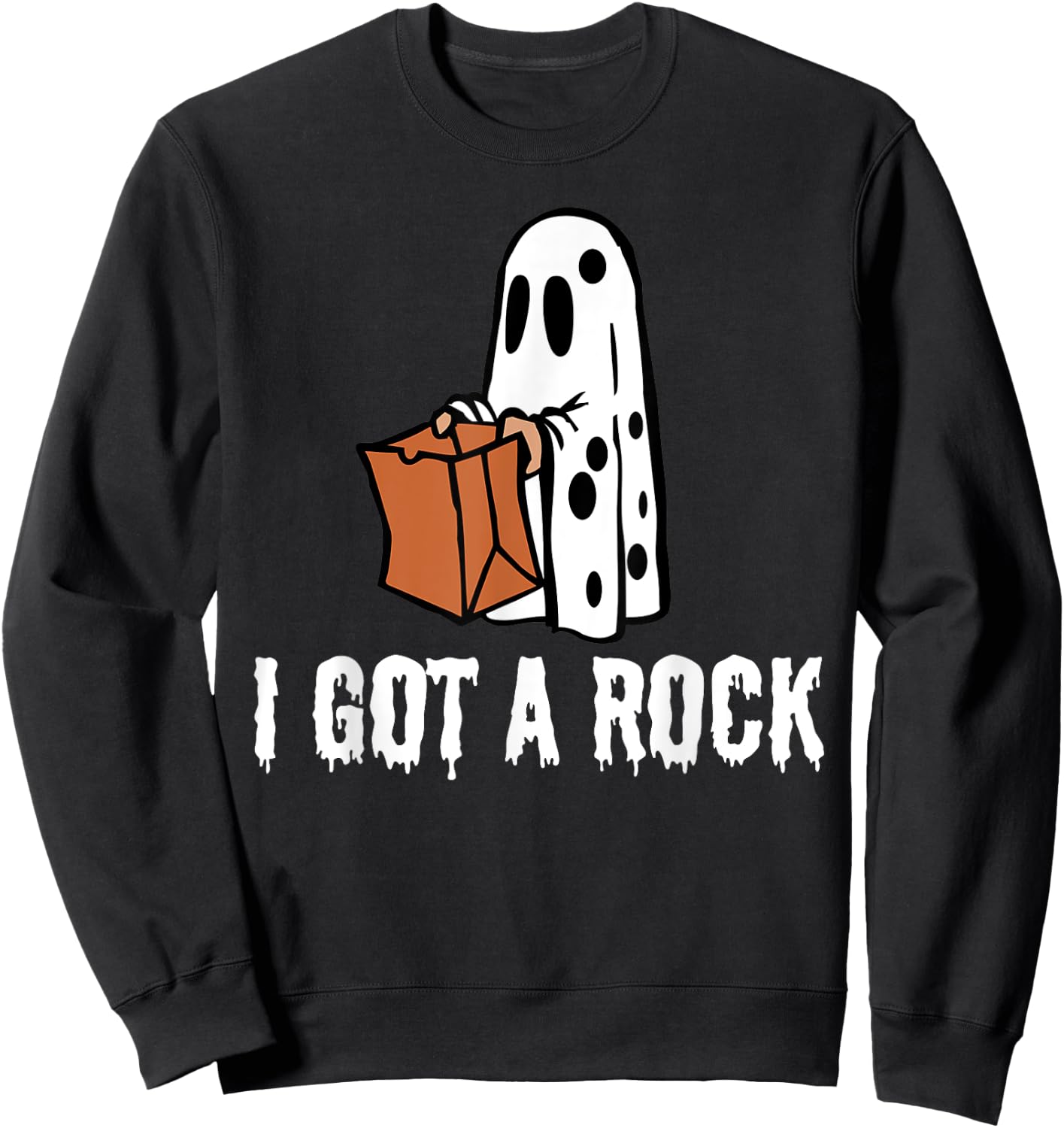 I Got A Rock Halloween Sweatshirt - Sweatshirt | Black