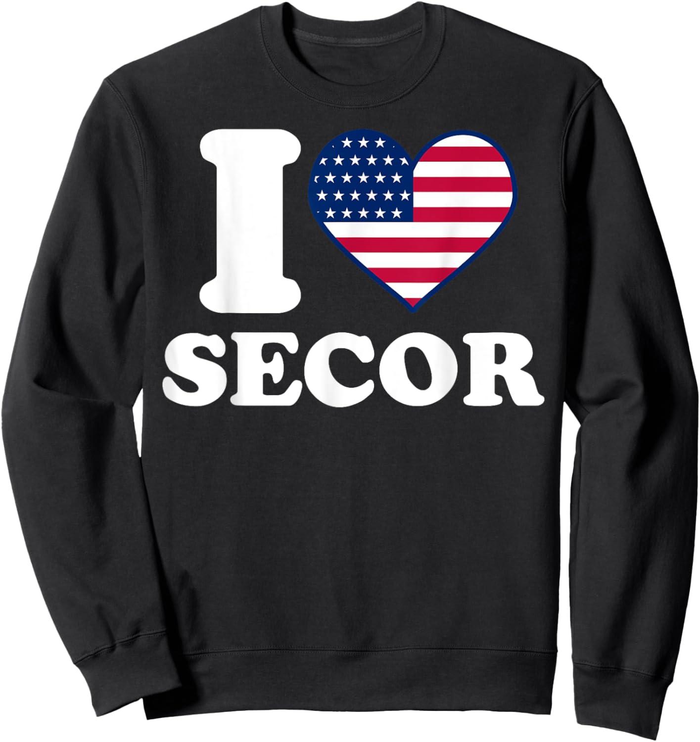 I love Secor I heart Secor Sweatshirt - Sweatshirt | Black