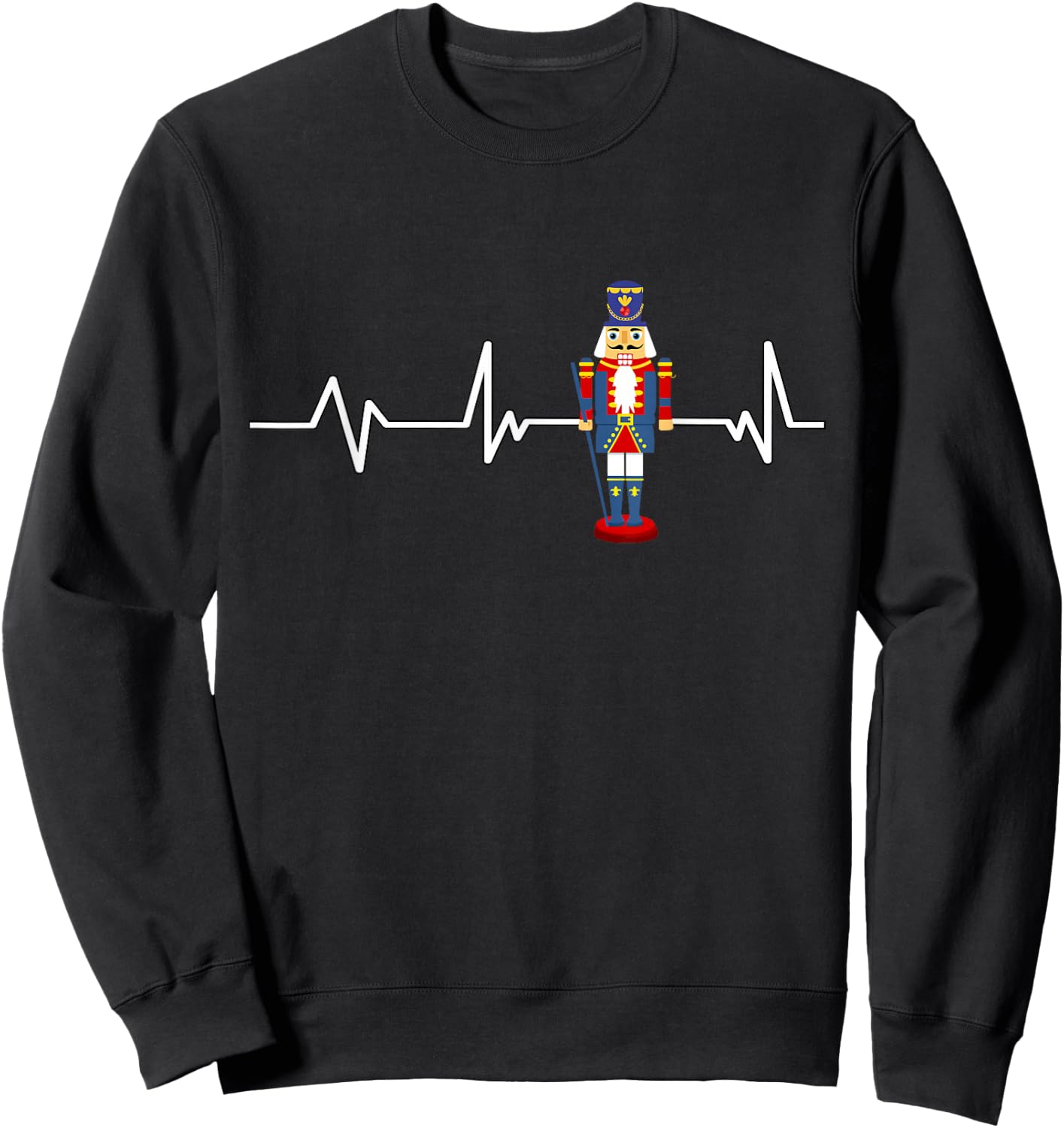 Nutcracker Heartbeat Ballet Nutcracker Gift Nutcracker Sweatshirt - Sweatshirt | Black