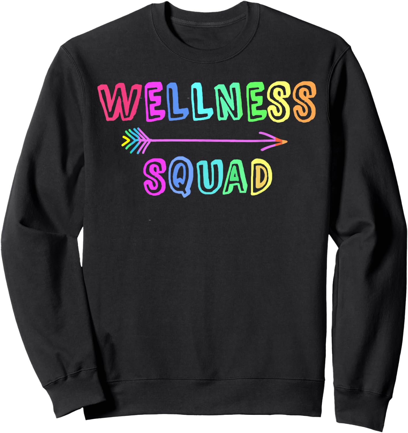Fitness Gym Crew Health Trainer WELLNESS Coach Squad Tai Chi Sweatshirt - Sweatshirt | Black