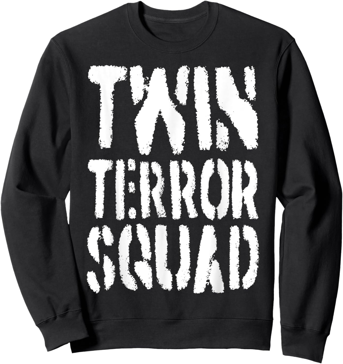 Funny Twin Terror Squad Sweatshirt - Sweatshirt | Black