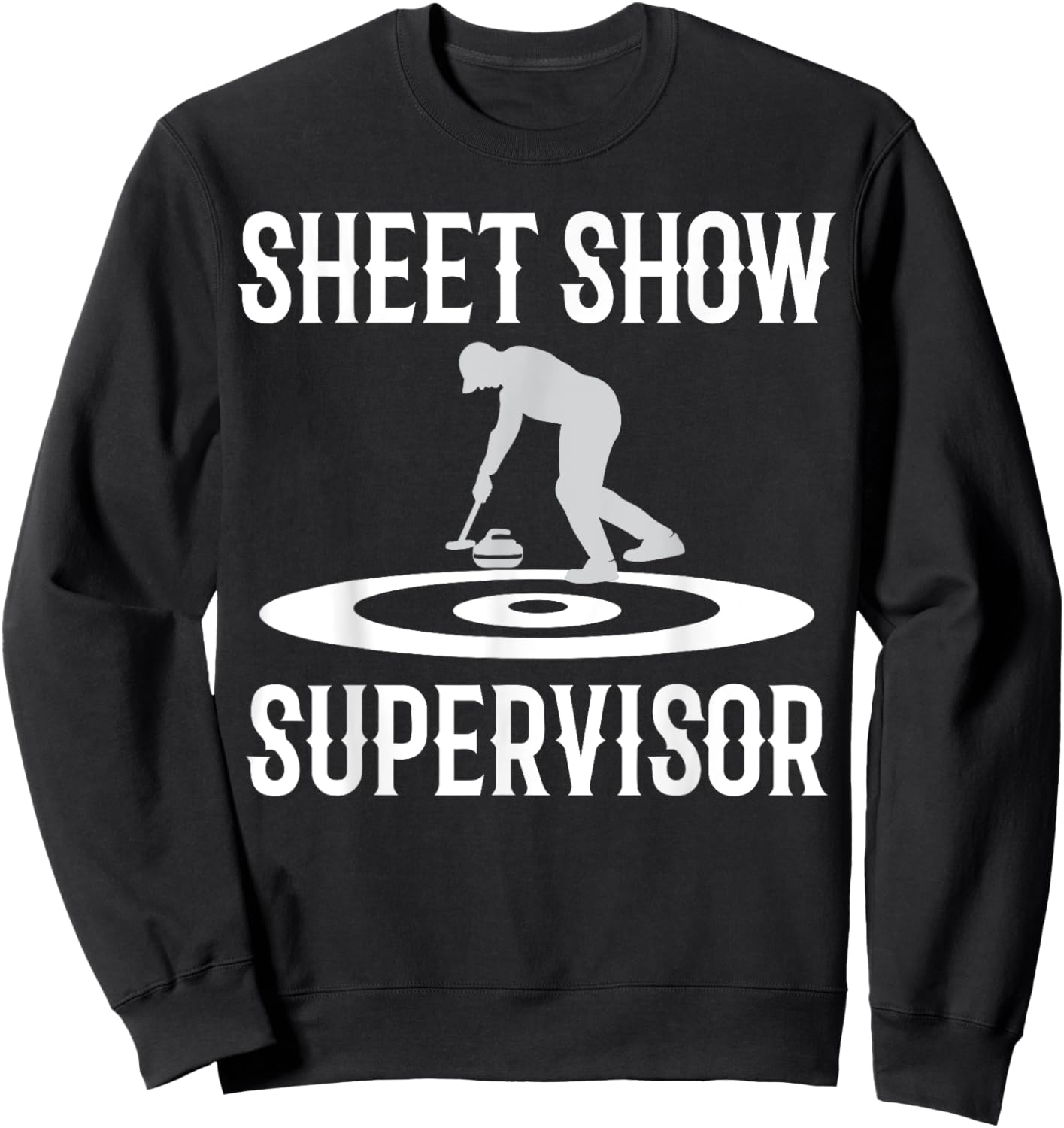 Curling Funny Curling sport Sweatshirt - Sweatshirt | Black