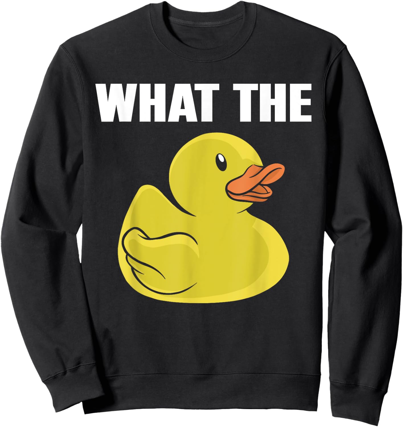 Duck Funny Kids What The Duck Lover Sweatshirt - Sweatshirt | Black