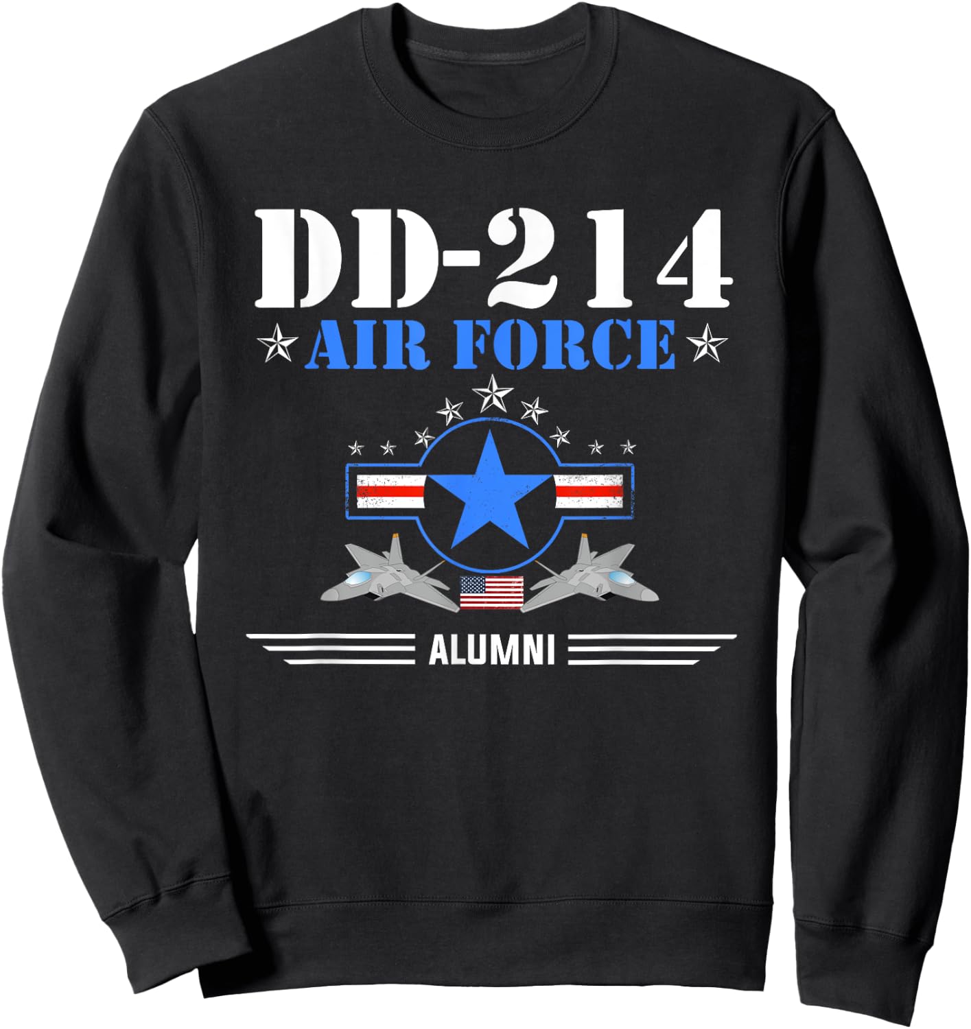 Air Force Alumni DD-214 - USAF Sweatshirt - Sweatshirt | Black
