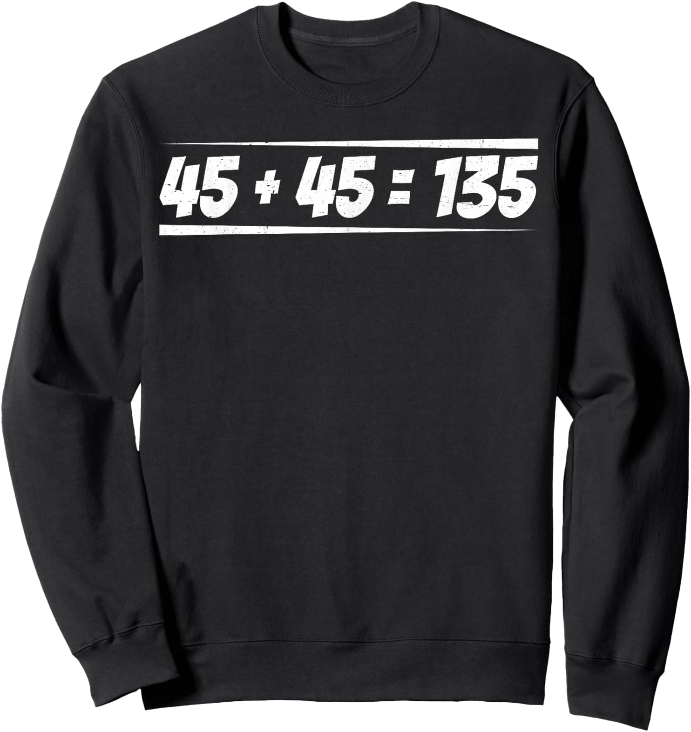 45 + 45 = 135 Sweatshirt - Sweatshirt | Black