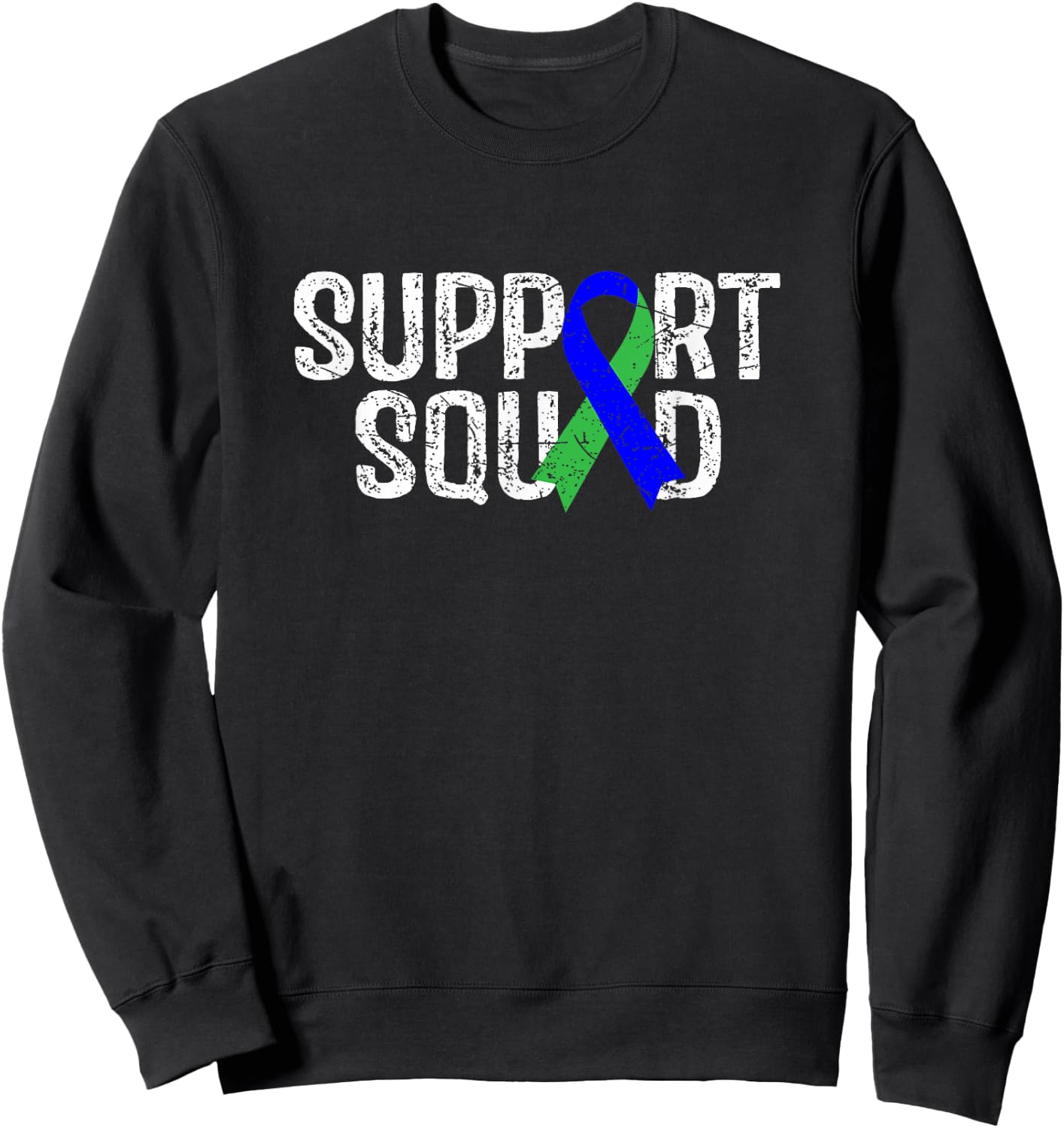 Support Squad ADL Adrenoleukodystrophy Awareness Sweatshirt - Sweatshirt | Black