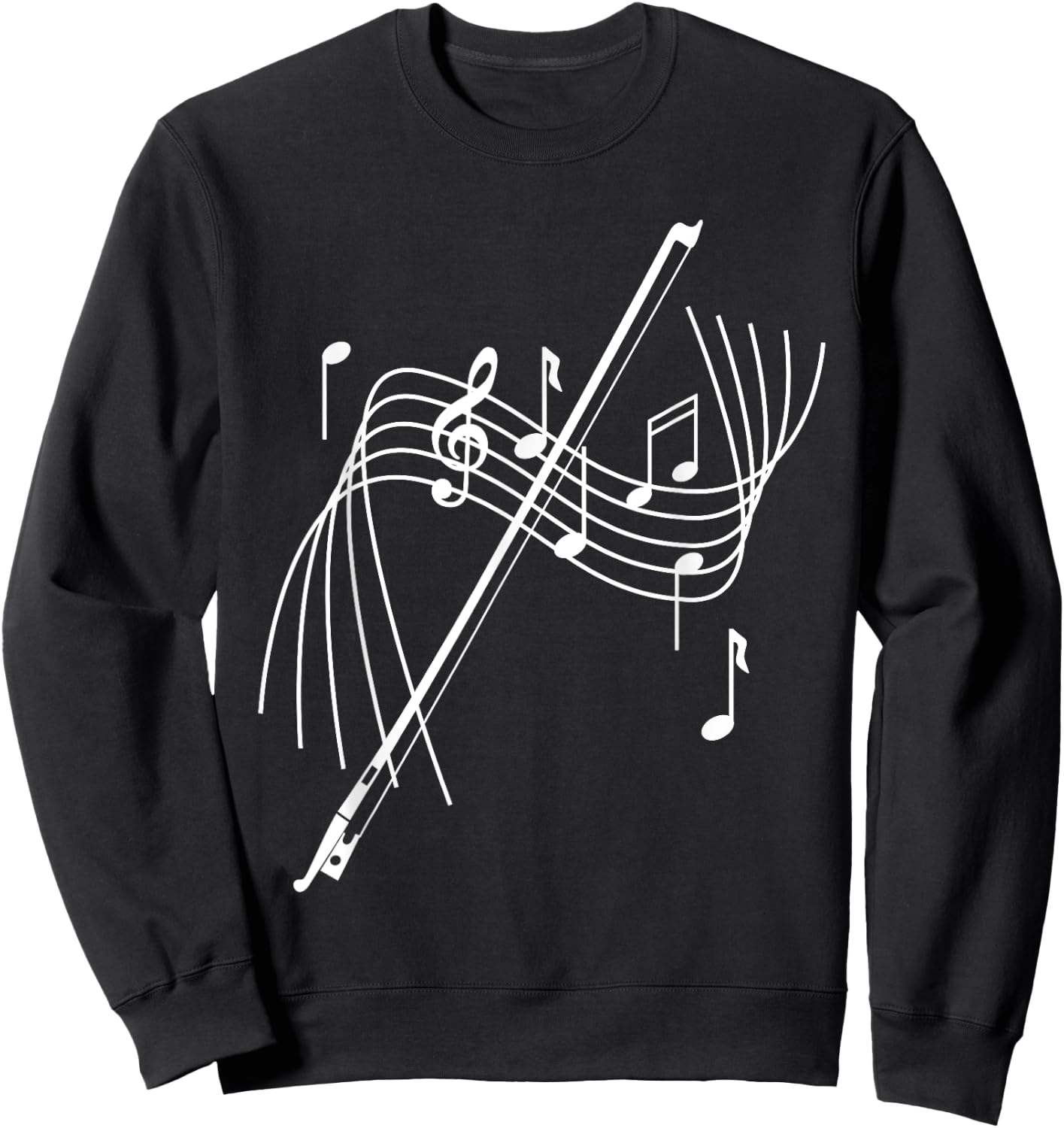 Orchestra Shirt String Player String Bow Musician Sweatshirt - Sweatshirt | Black
