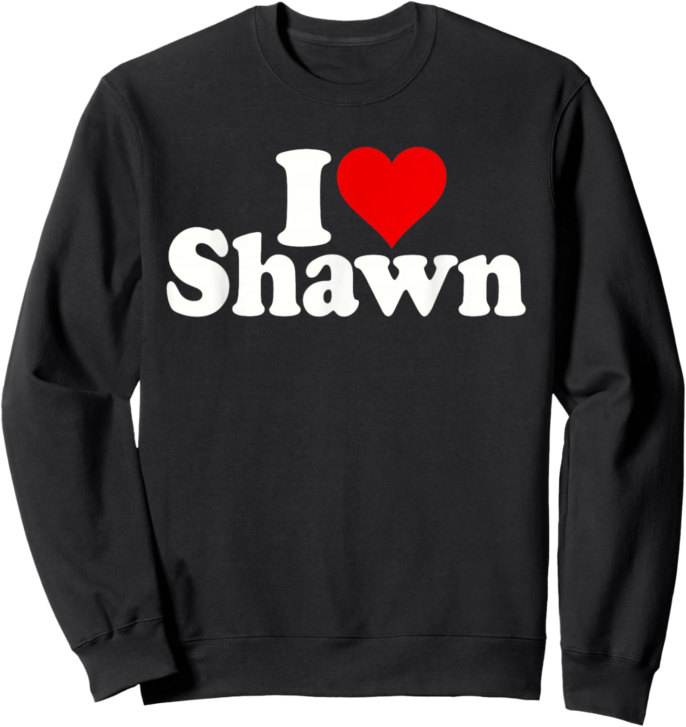 I Love Heart Shawn Sweatshirt - Sweatshirt | Black