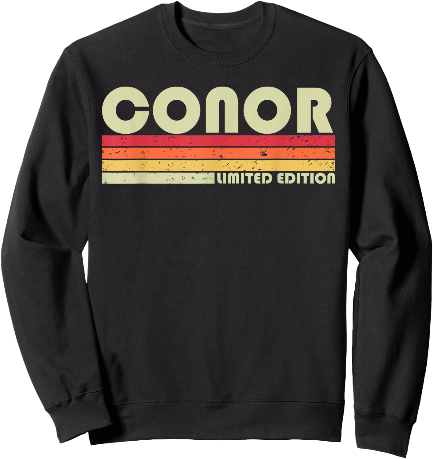 CONOR Gift Name Personalized Funny Retro Vintage Birthday Sweatshirt - Sweatshirt | Black