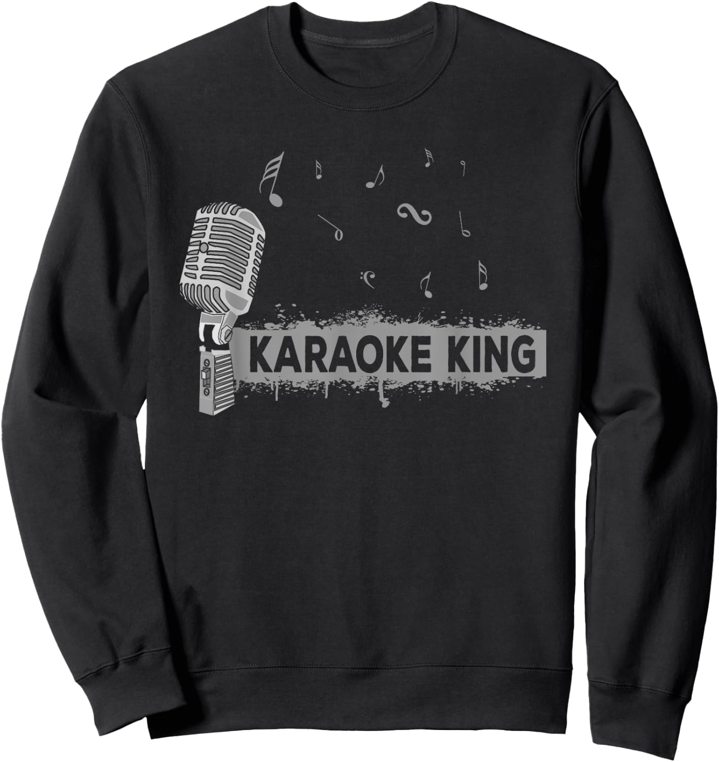 Karaoke King Love Karaoke Shirt Sweatshirt - Sweatshirt | Black