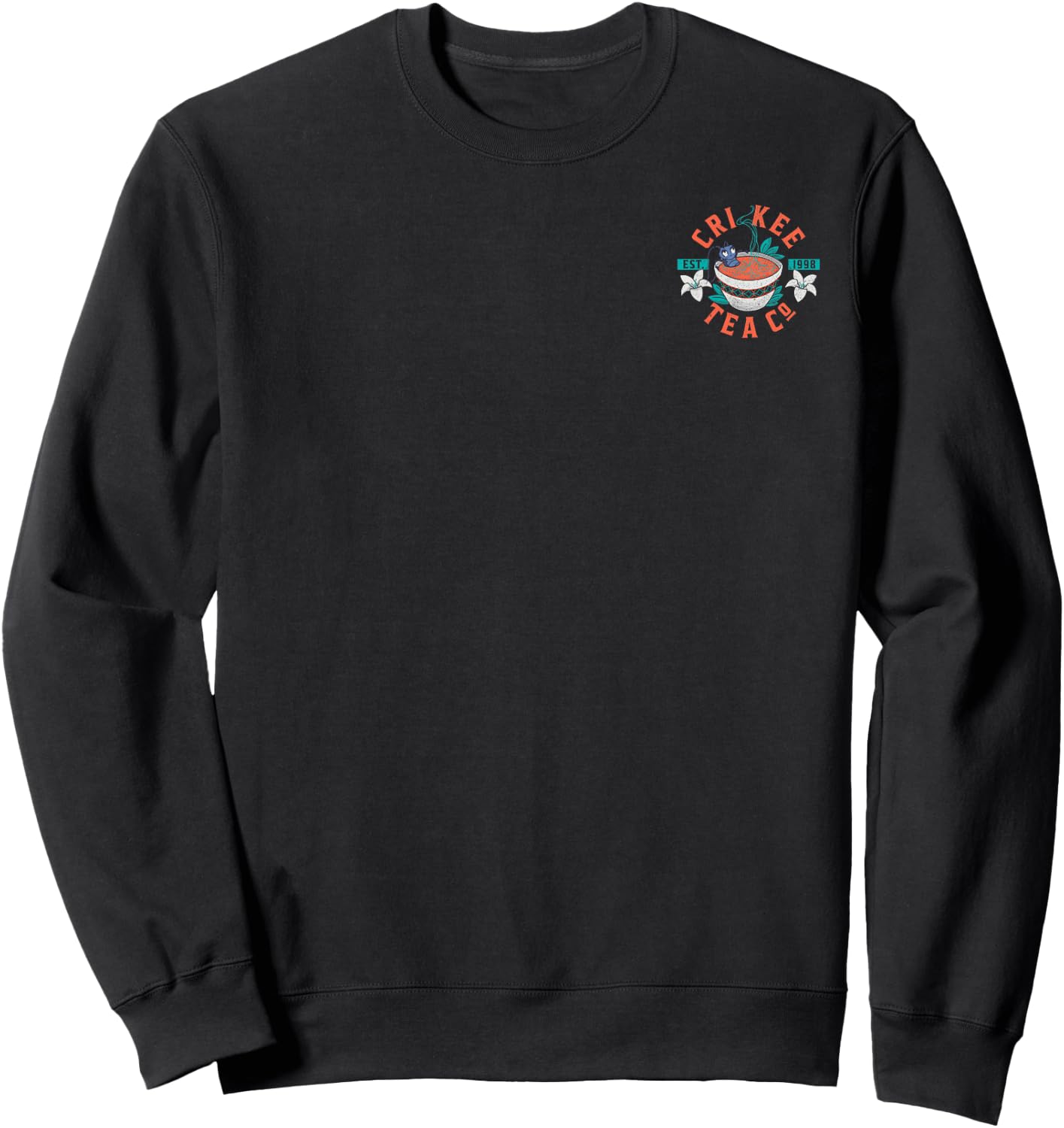 Disney Mulan CRI-Kee Tea Company 1998 Logo Sweatshirt - Sweatshirt | Black