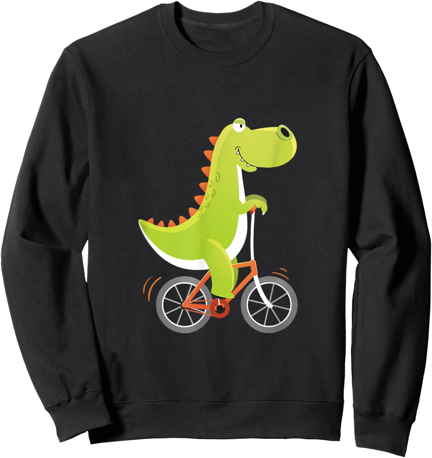 Sportlich Ses Tier Bike Biking Biken Radfahren Dinosaur Dino Bicycle Driving Cyclist Cycling Gift Sweatshirt - Sweatshirt | Black