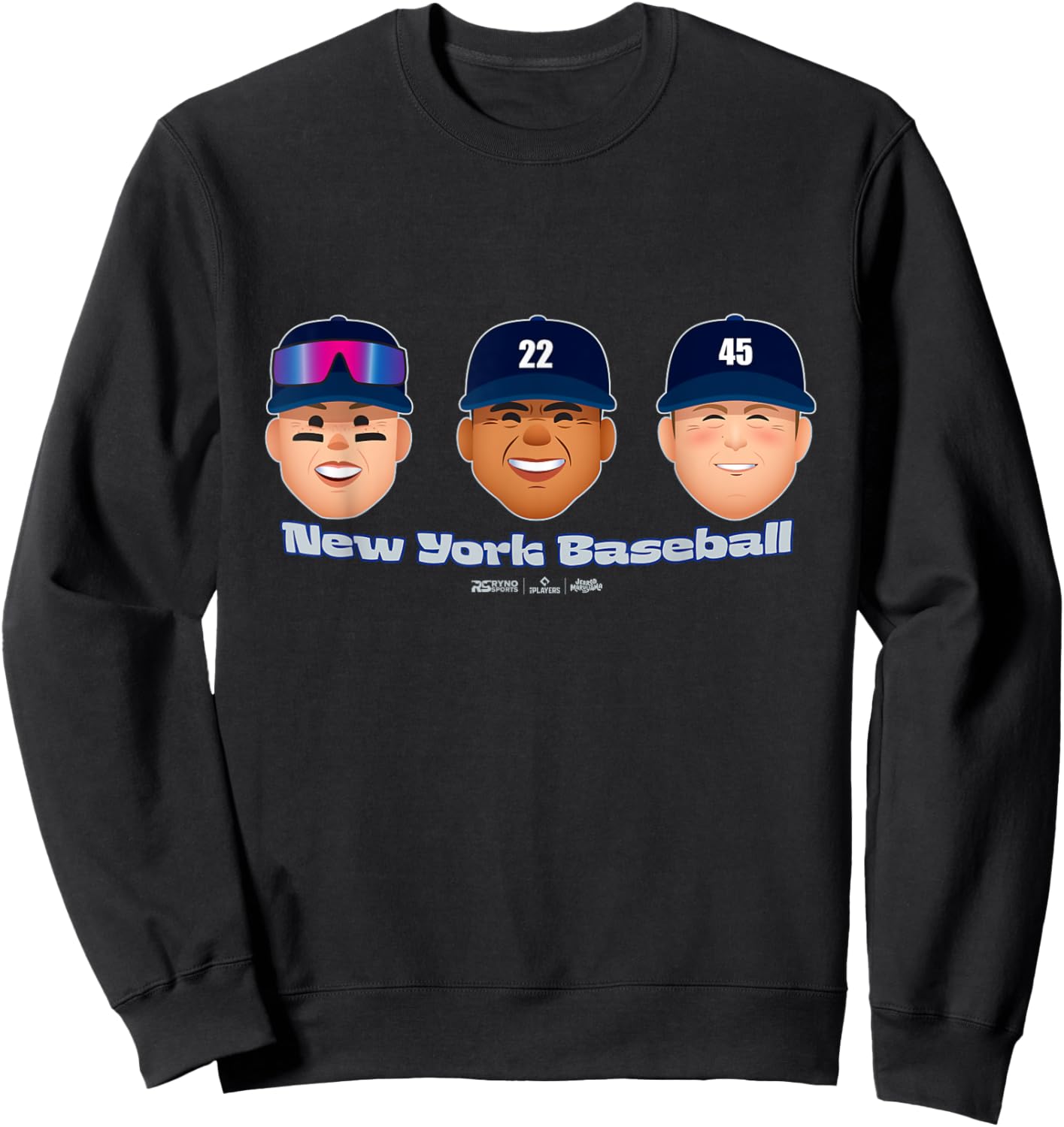 New York A Baseball Players Head Trio MLBPA Sweatshirt - Sweatshirt | Black