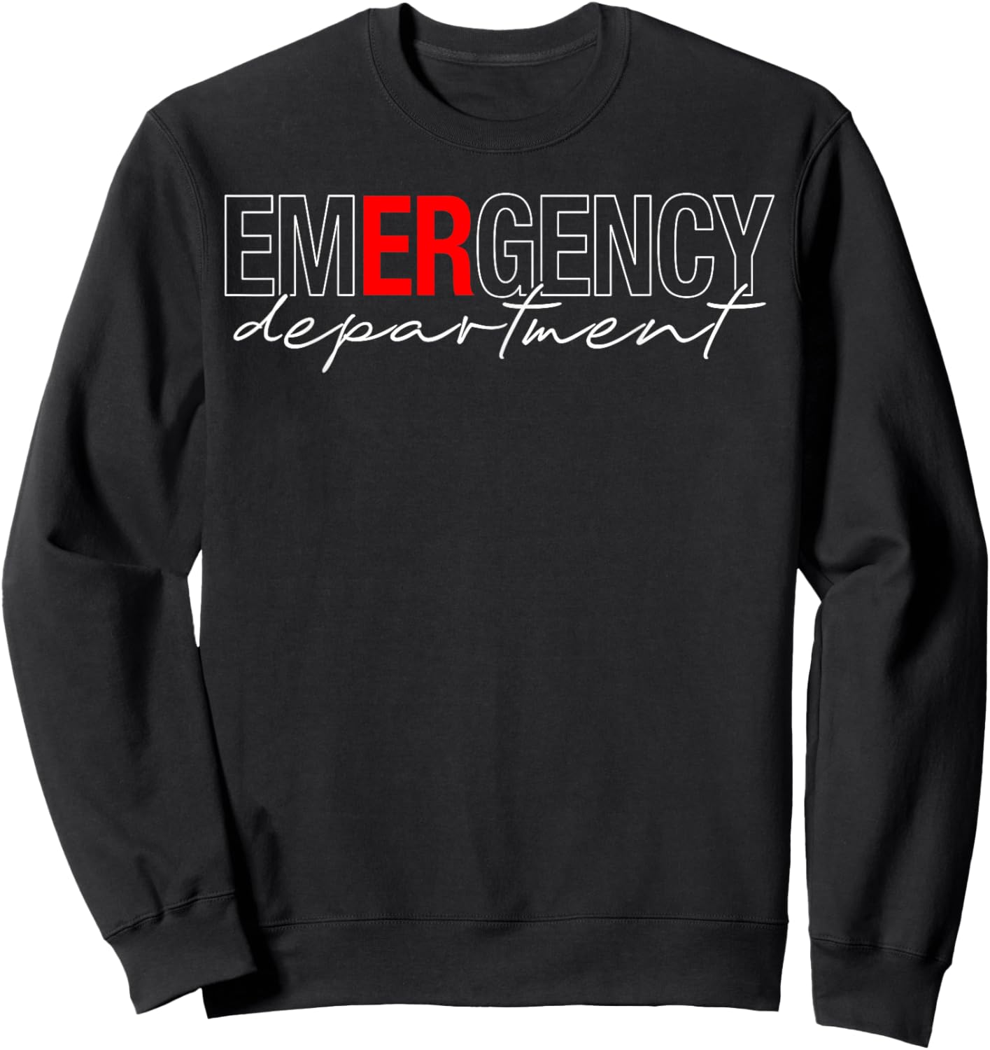 Emergency Dept Retro Er Nurse Shirt Registered Nurse Sweatshirt - Sweatshirt | Black