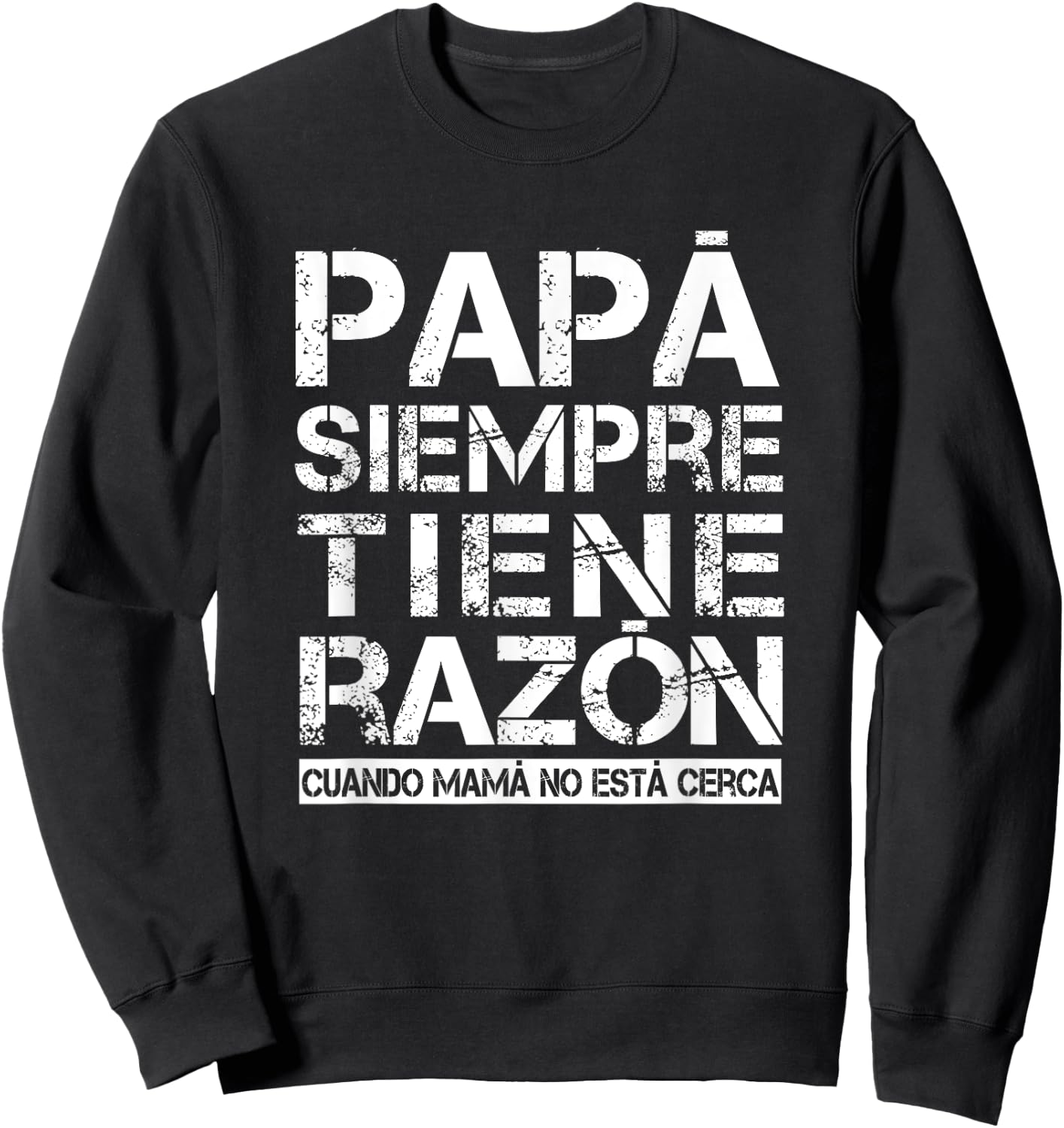 Spanish father gift Father's Day birthday Christmas Sweatshirt - Sweatshirt | Black