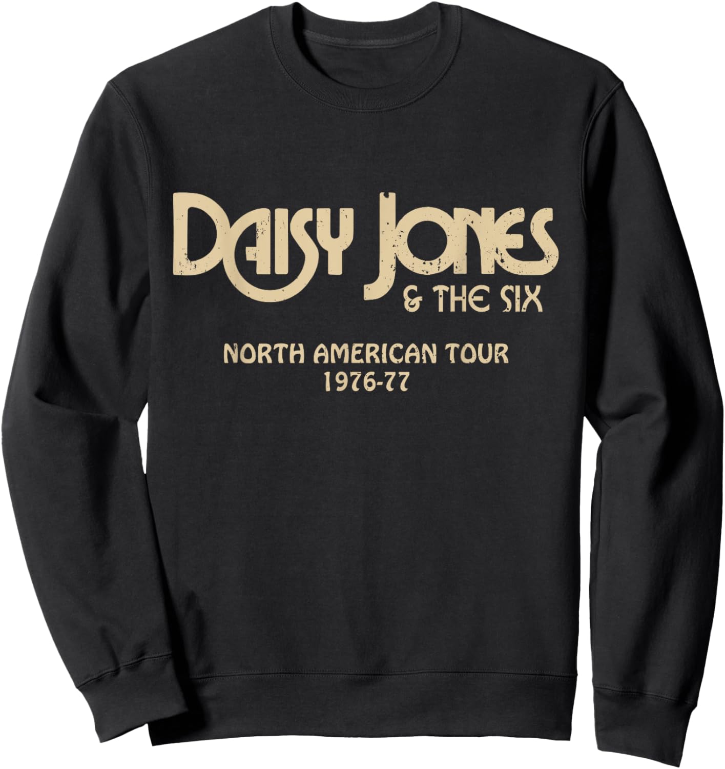 Daisy Jones & the Six - North American Tour 1976-77 Vintage Sweatshirt - Sweatshirt | Black