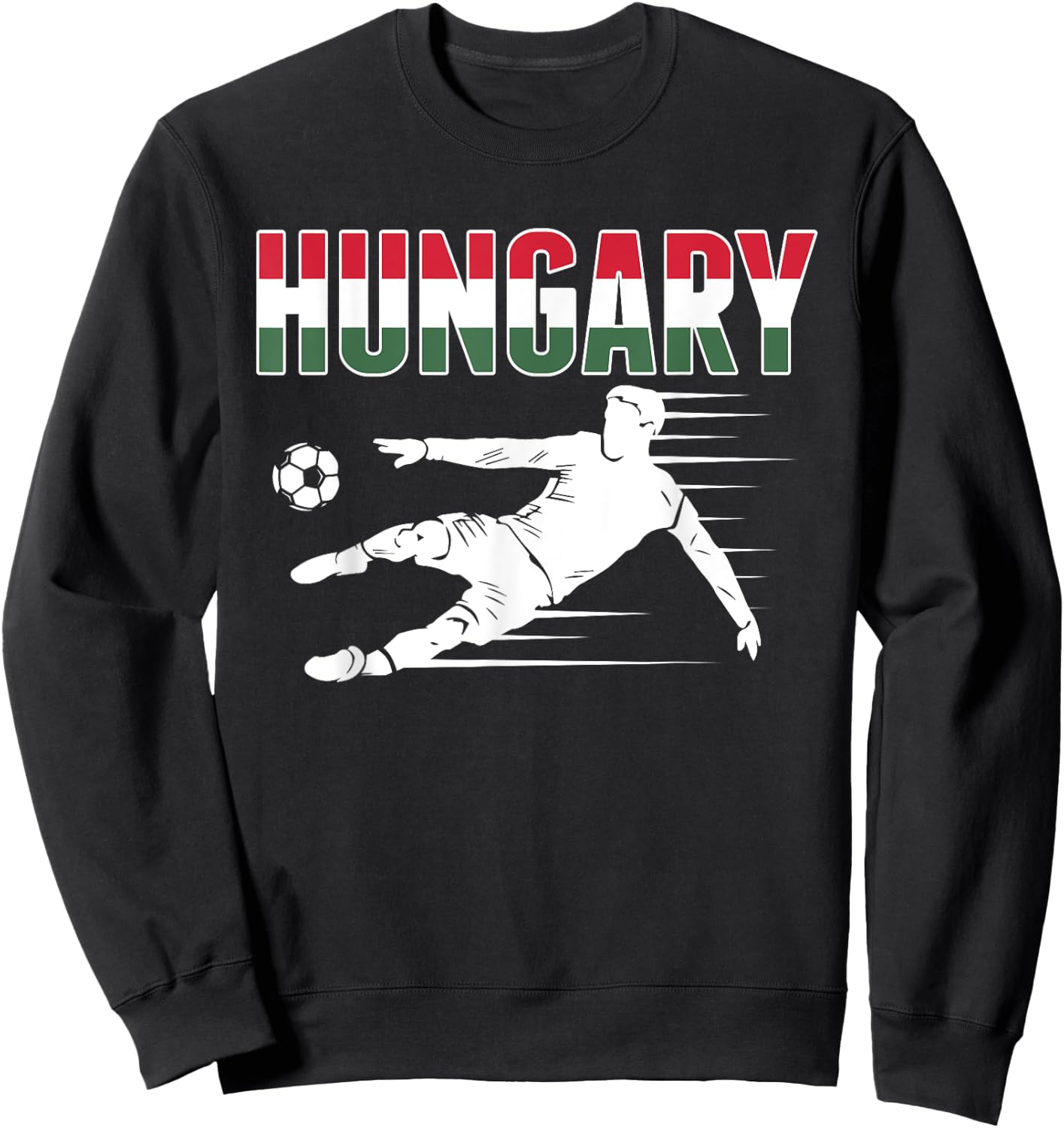 Hungary Soccer Fans Jersey - Hungarian Football Supporters Sweatshirt - Sweatshirt | Black