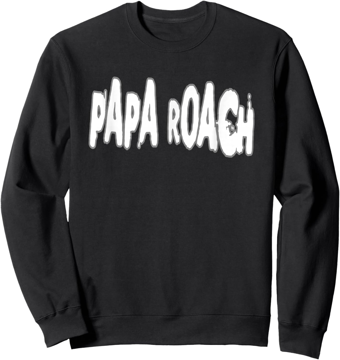 Papa Roach – Offizielles Lizenzprodukt – Bootleg-Logo in Schwarz, -Erwachsene, Klein, EU 38-40, Halbarm, Klassische Passform, Streetwear, Cartoon-Motiv Sweatshirt - Sweatshirt | Black