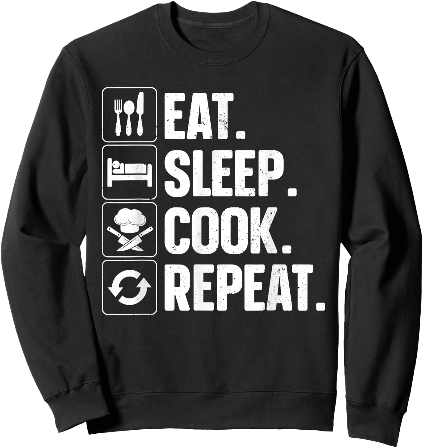 Funny Chef Design Women Cooking Culinary Cook Chef Sweatshirt - Sweatshirt | Black