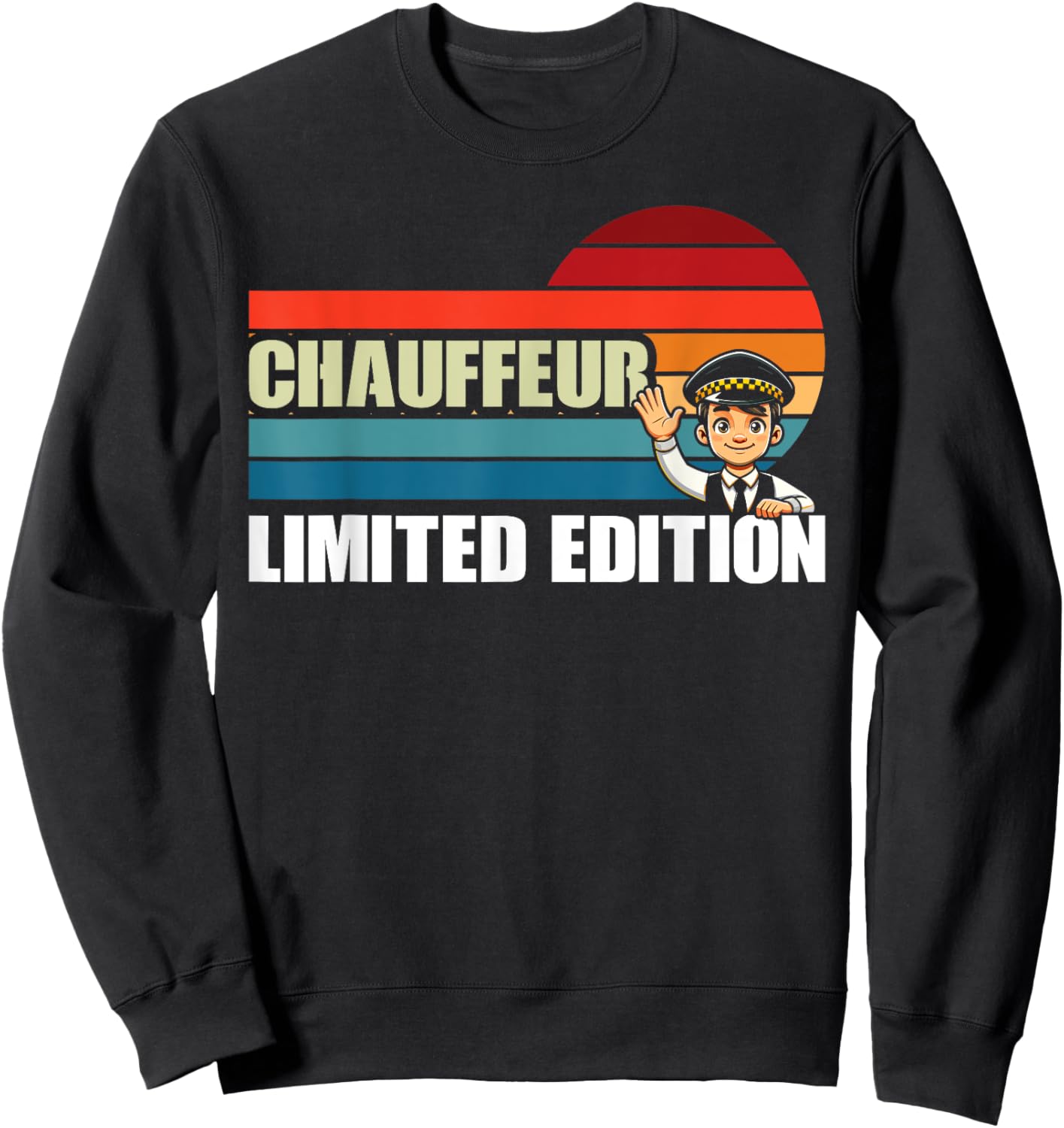 CHAUFFEUR Funny Job Title Profession Birthday Worker Idea Sweatshirt - Sweatshirt | Black