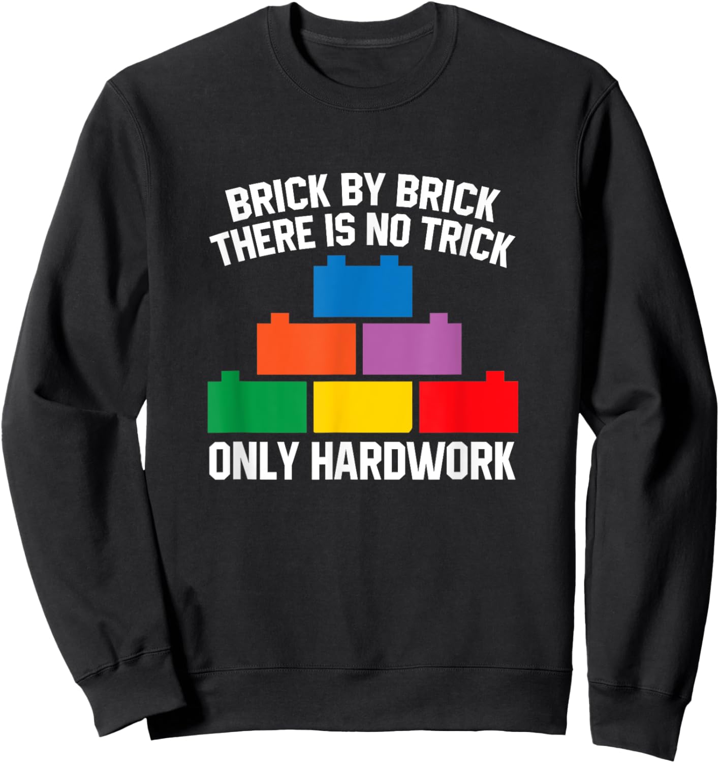 Brick Builder Blocks Building Master Builder Toys Kids Boys Sweatshirt - Sweatshirt | Black