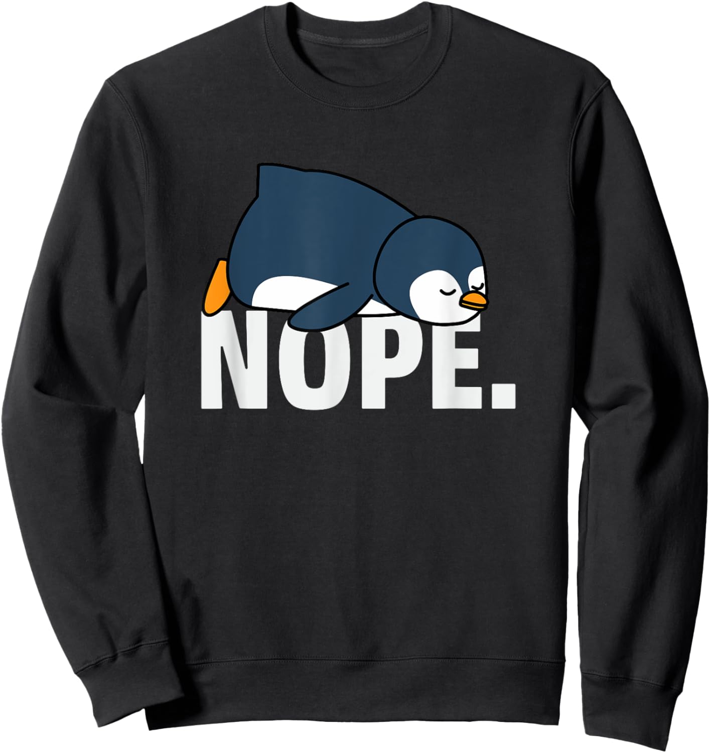 Funny Penguin Lover Men Women Kids Boys Girls Animal Penguin Sweatshirt - Sweatshirt | Black