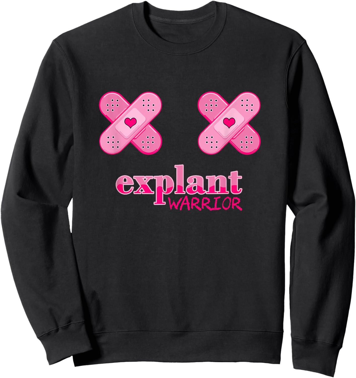 Explant Surgery Breast Implant Illness Cancer Awareness Sweatshirt - Sweatshirt | Black