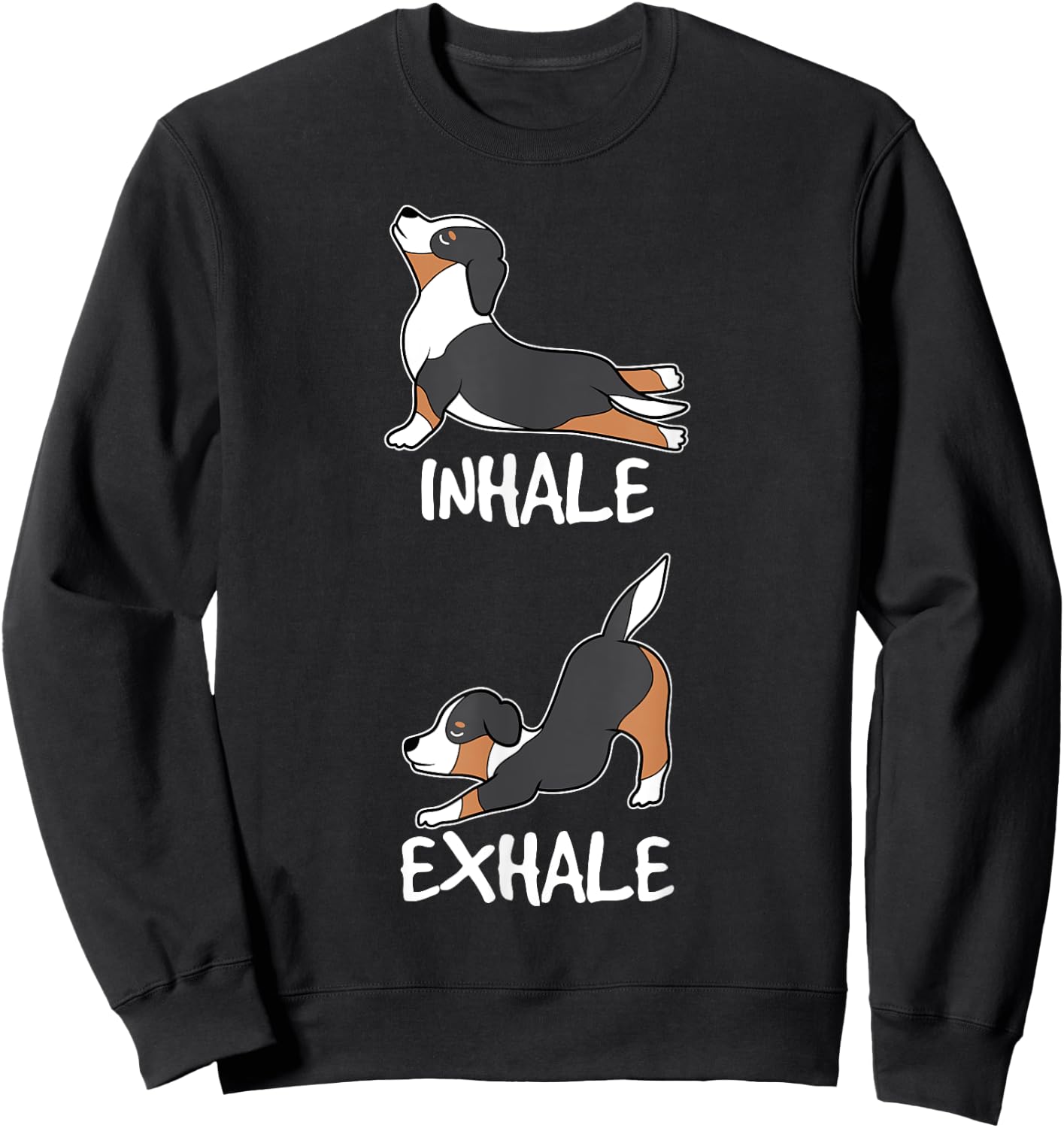 Funny Aussie Shepherd Gifts Yoga Australian Shepherd Lover Sweatshirt - Sweatshirt | Black